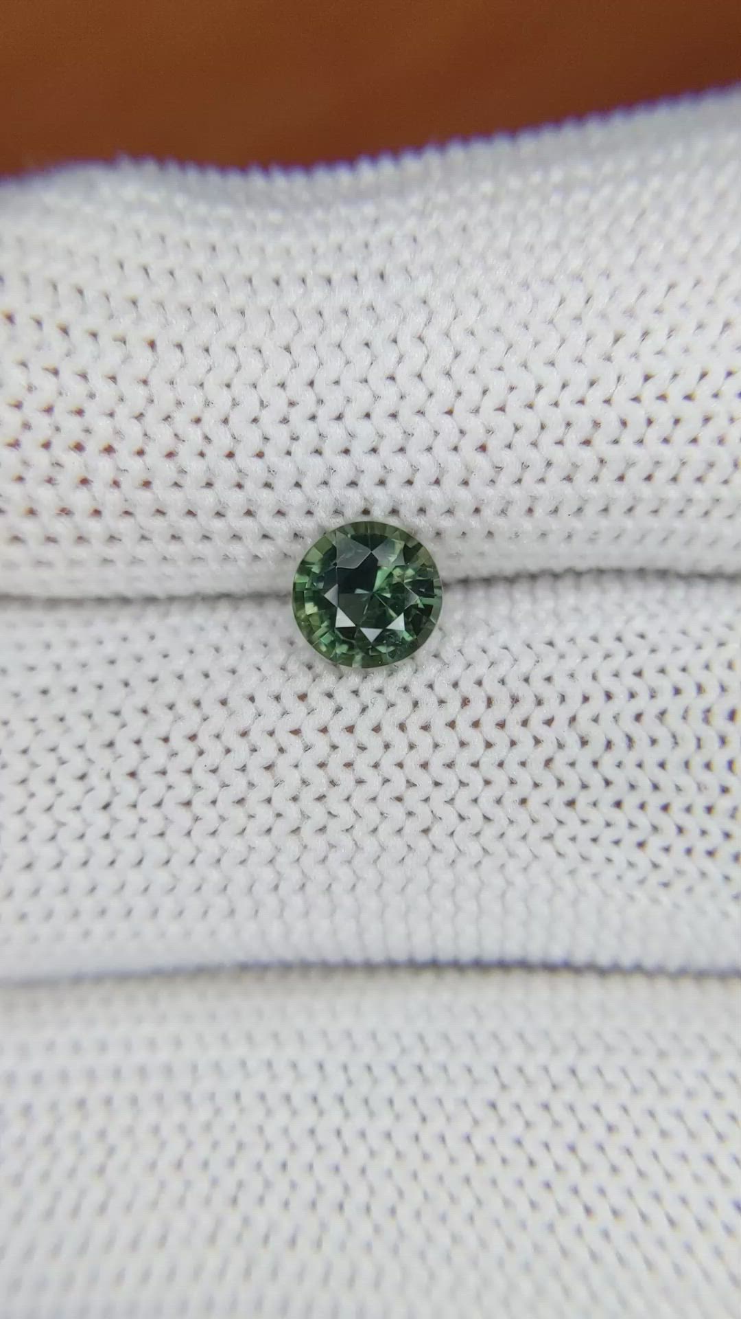 0.92 Ct. Green Sapphire from Madagascar Size Video