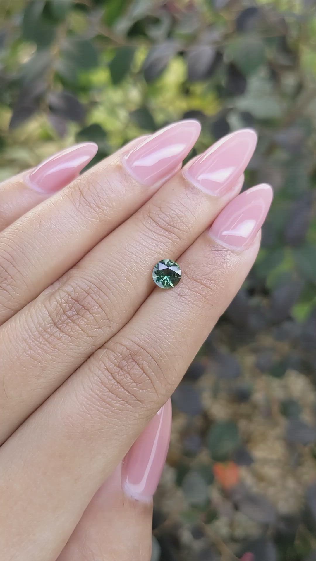 0.92 Ct. Green Sapphire from Madagascar Size Video