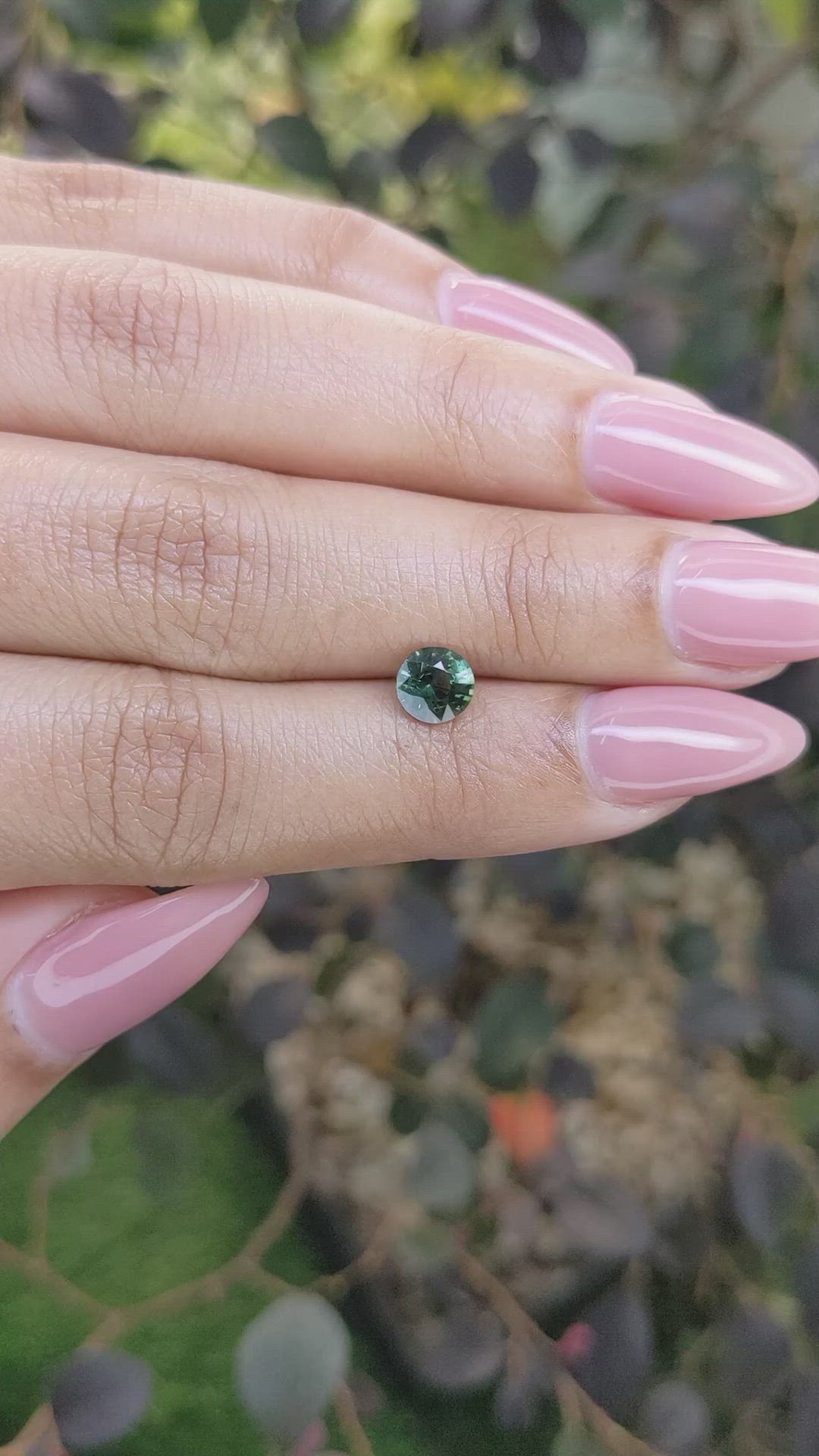 0.92 Ct. Green Sapphire from Madagascar Size Video
