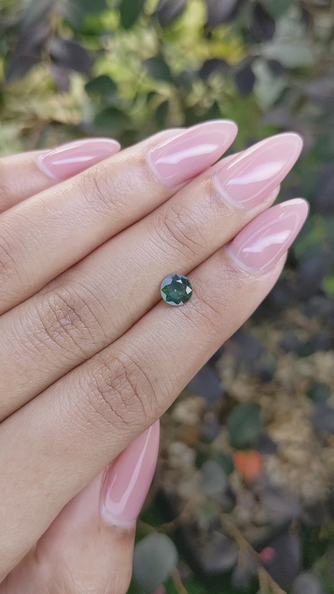 0.74 Ct. Green Sapphire from Madagascar Size Video