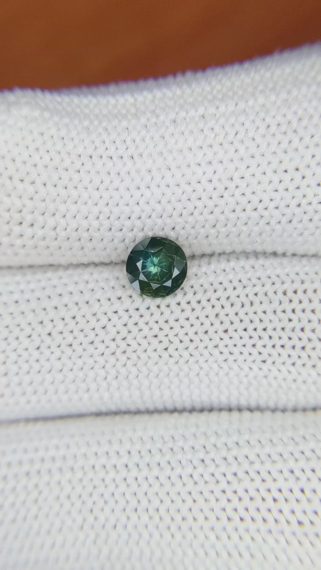 0.74 Ct. Green Sapphire from Madagascar Size Video