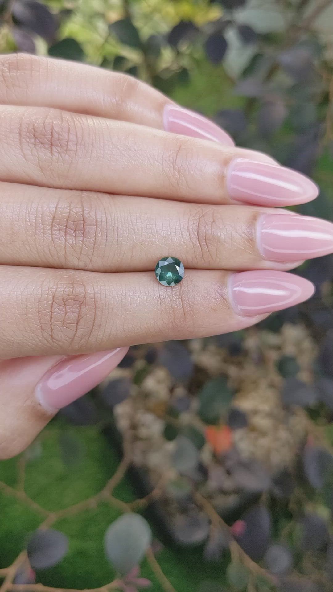 0.74 Ct. Green Sapphire from Madagascar Size Video