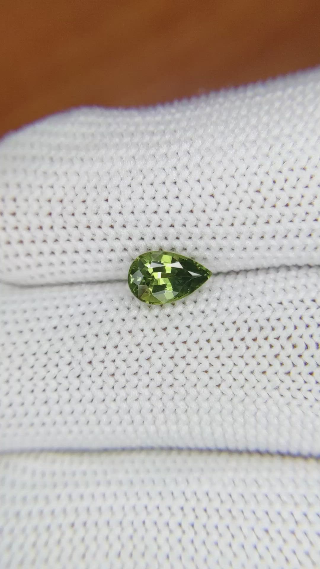 1.05 Ct. Green Sapphire from Thailand Size Video