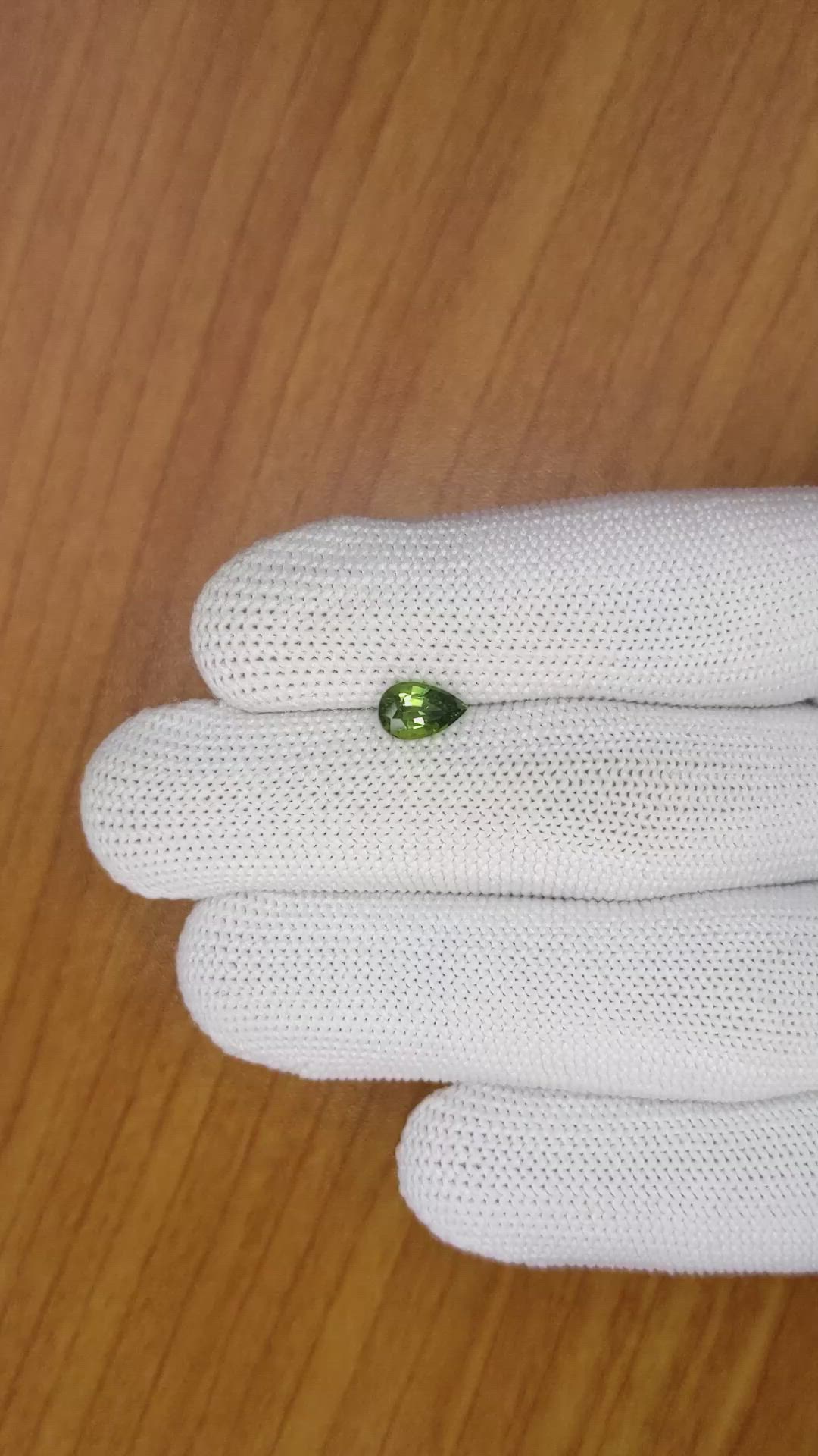 1.05 Ct. Green Sapphire from Thailand Size Video