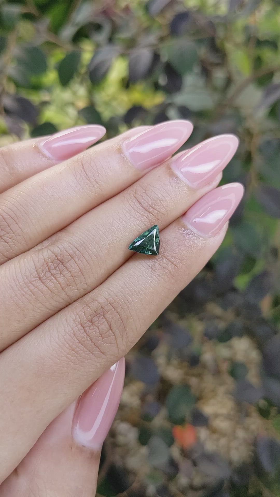 1.46 Ct. Bluish Green Sapphire from Madagascar Size Video