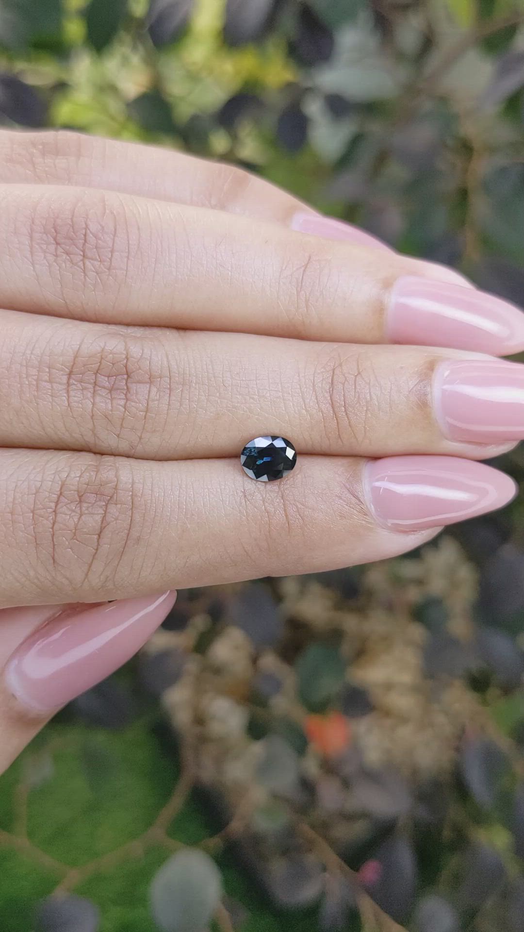 0.84 Ct. Blue Sapphire from Madagascar Size Video