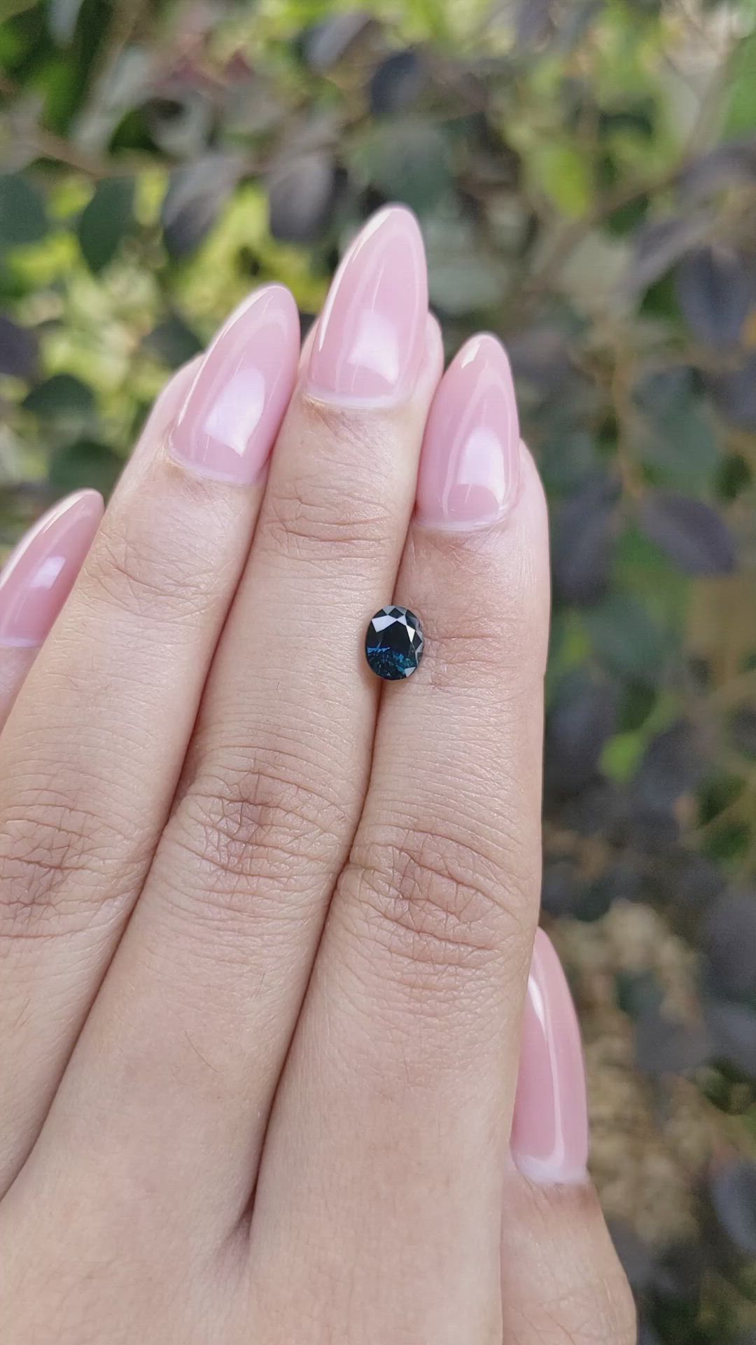 0.84 Ct. Blue Sapphire from Madagascar Size Video