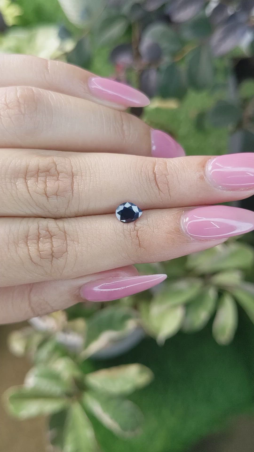 0.68 Ct. Blue Sapphire from Madagascar Size Video