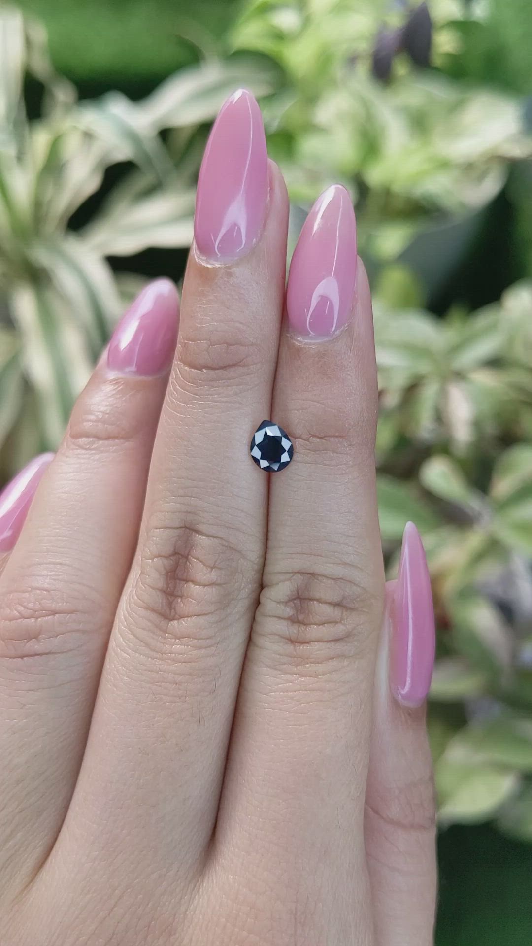 0.68 Ct. Blue Sapphire from Madagascar Size Video