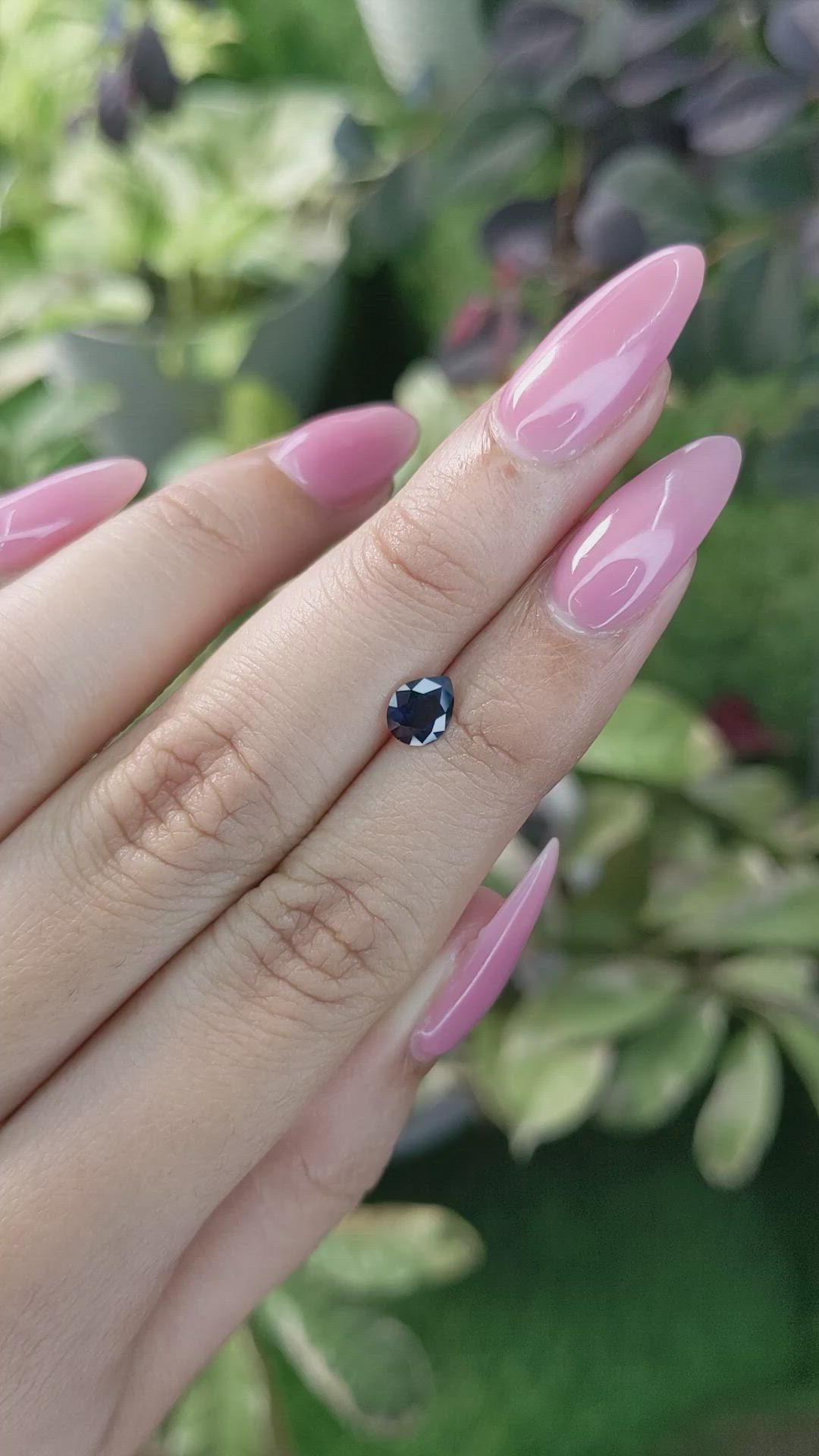 0.68 Ct. Blue Sapphire from Madagascar Size Video