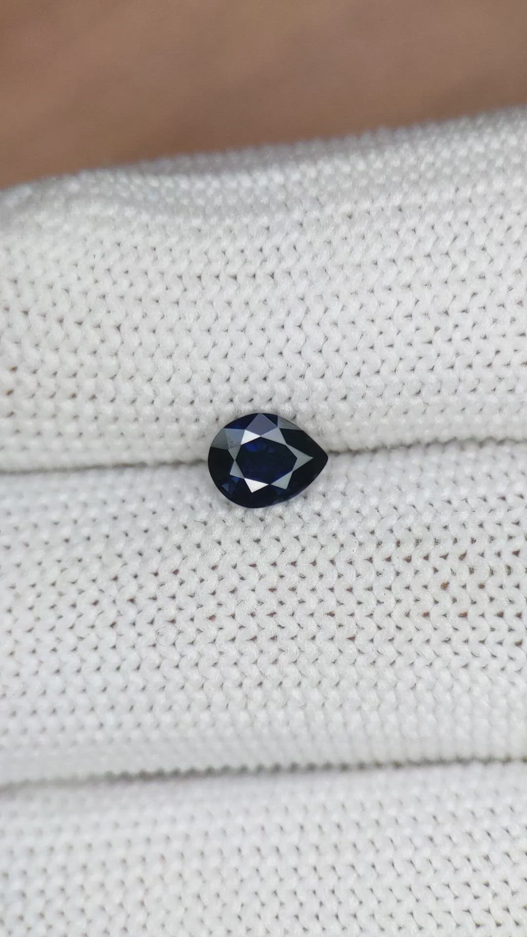 0.68 Ct. Blue Sapphire from Madagascar Size Video