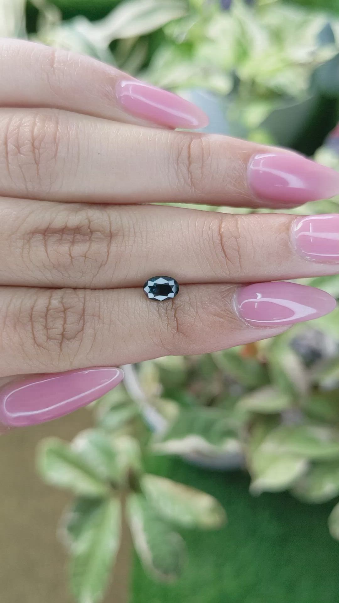 0.92 Ct. Greenish Blue Sapphire from Madagascar Size Video