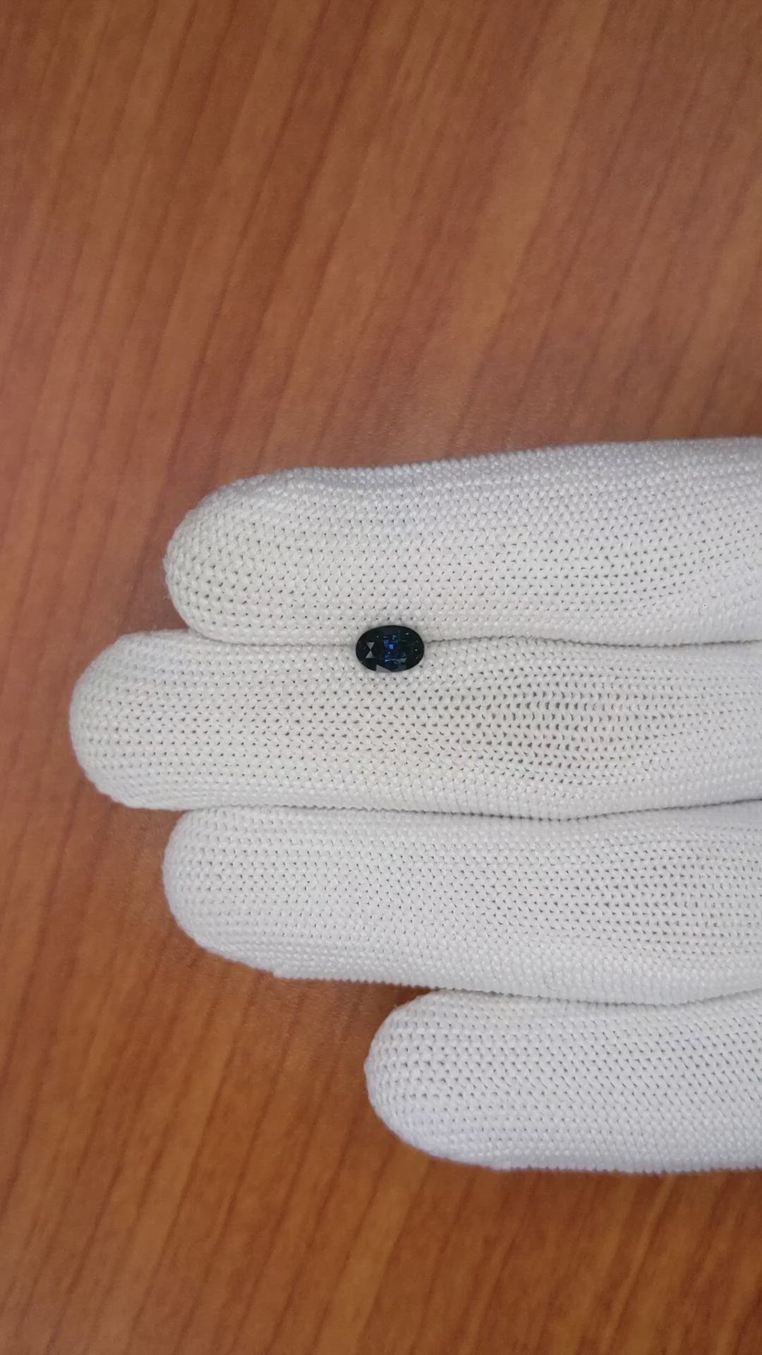0.92 Ct. Greenish Blue Sapphire from Madagascar Size Video