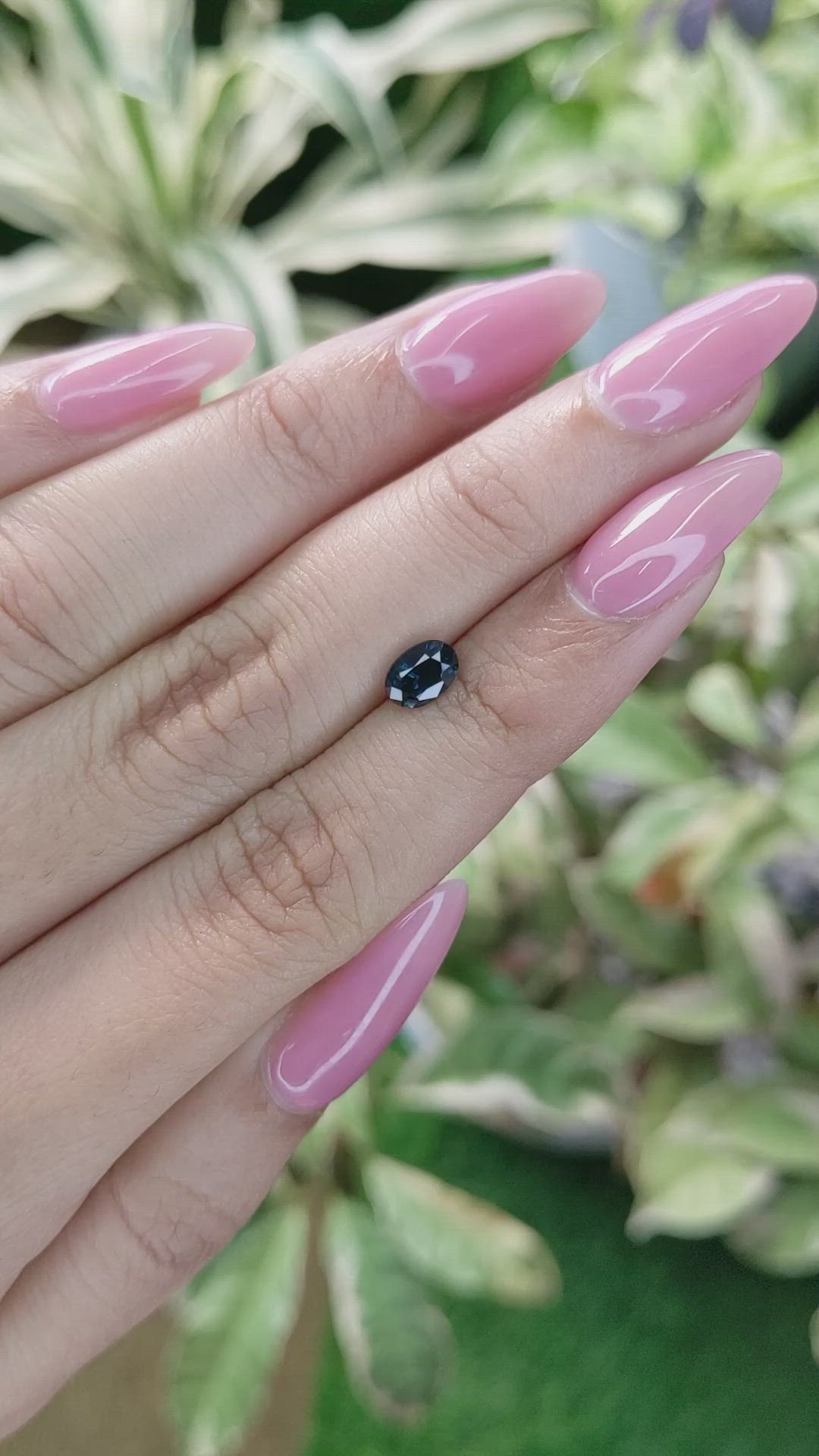 0.92 Ct. Greenish Blue Sapphire from Madagascar Size Video