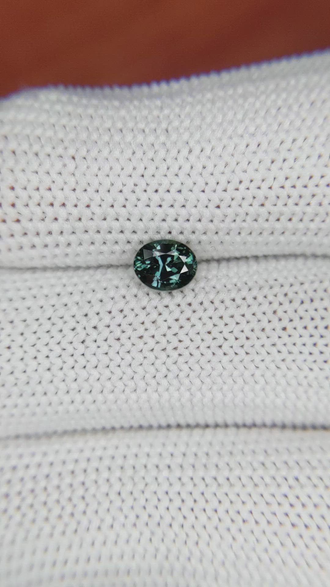 0.68 Ct. Green Sapphire from Madagascar Size Video