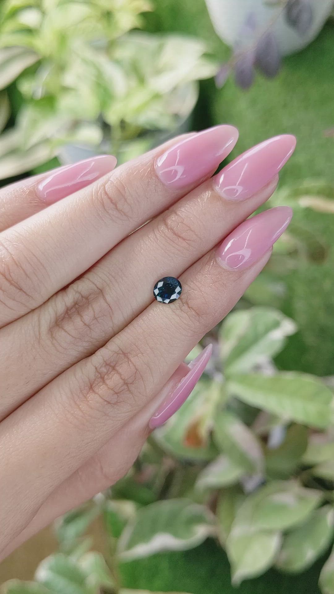 0.92 Ct. Greenish Blue Sapphire from Madagascar Size Video