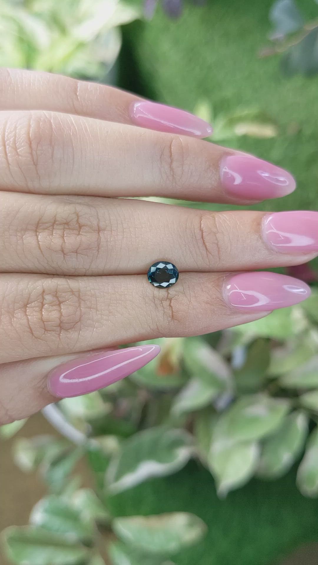 0.92 Ct. Greenish Blue Sapphire from Madagascar Size Video