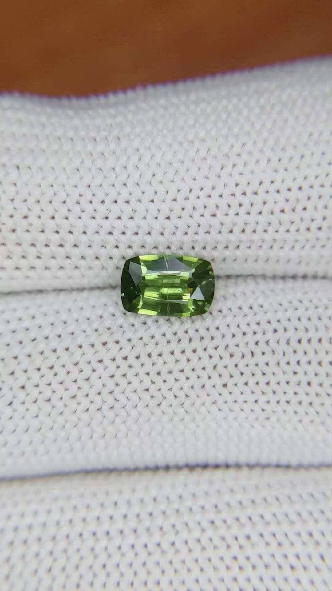 1.39 Ct. Green Sapphire from Australia Size Video
