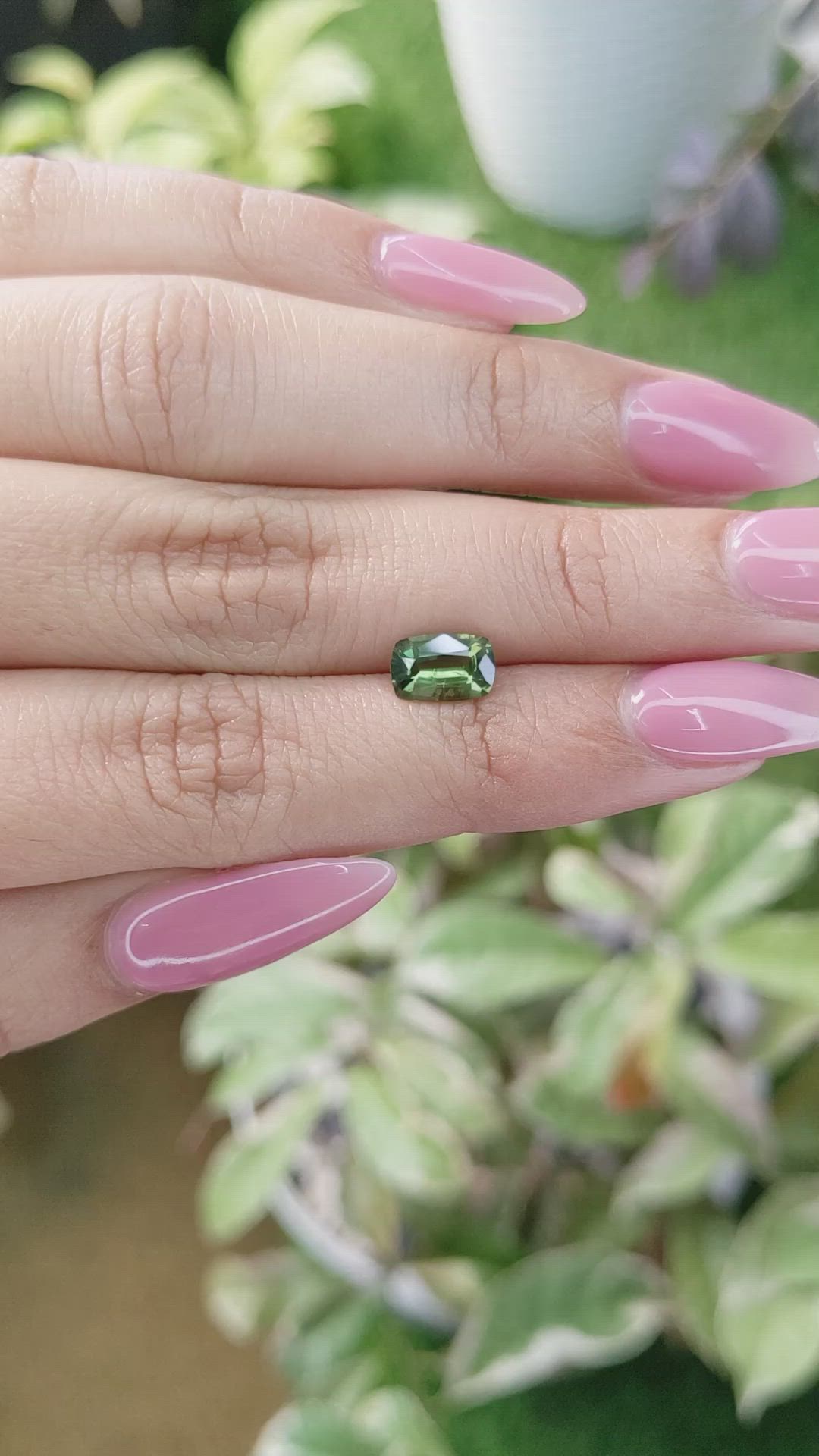 1.39 Ct. Green Sapphire from Australia Size Video