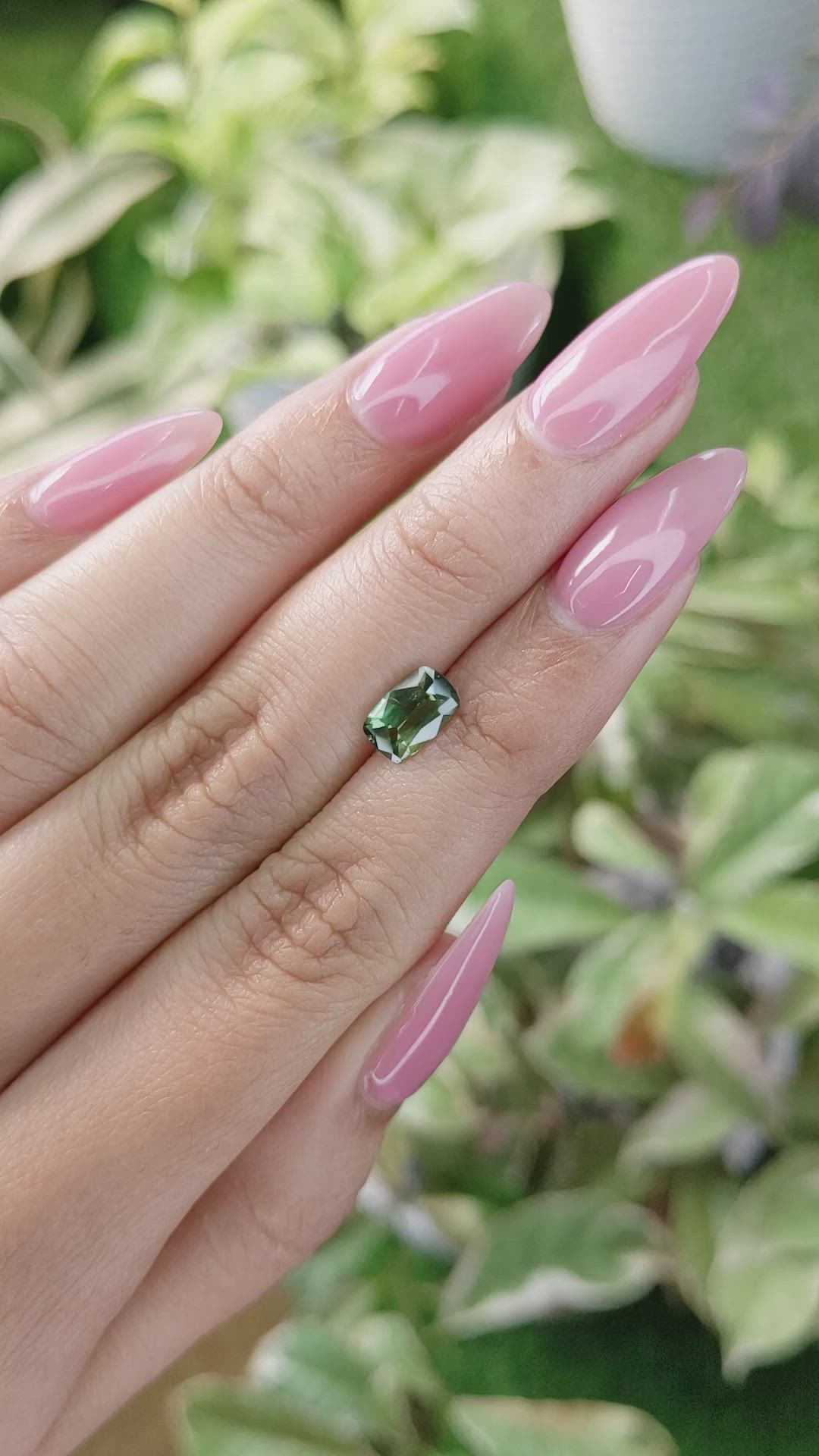 1.39 Ct. Green Sapphire from Australia Size Video