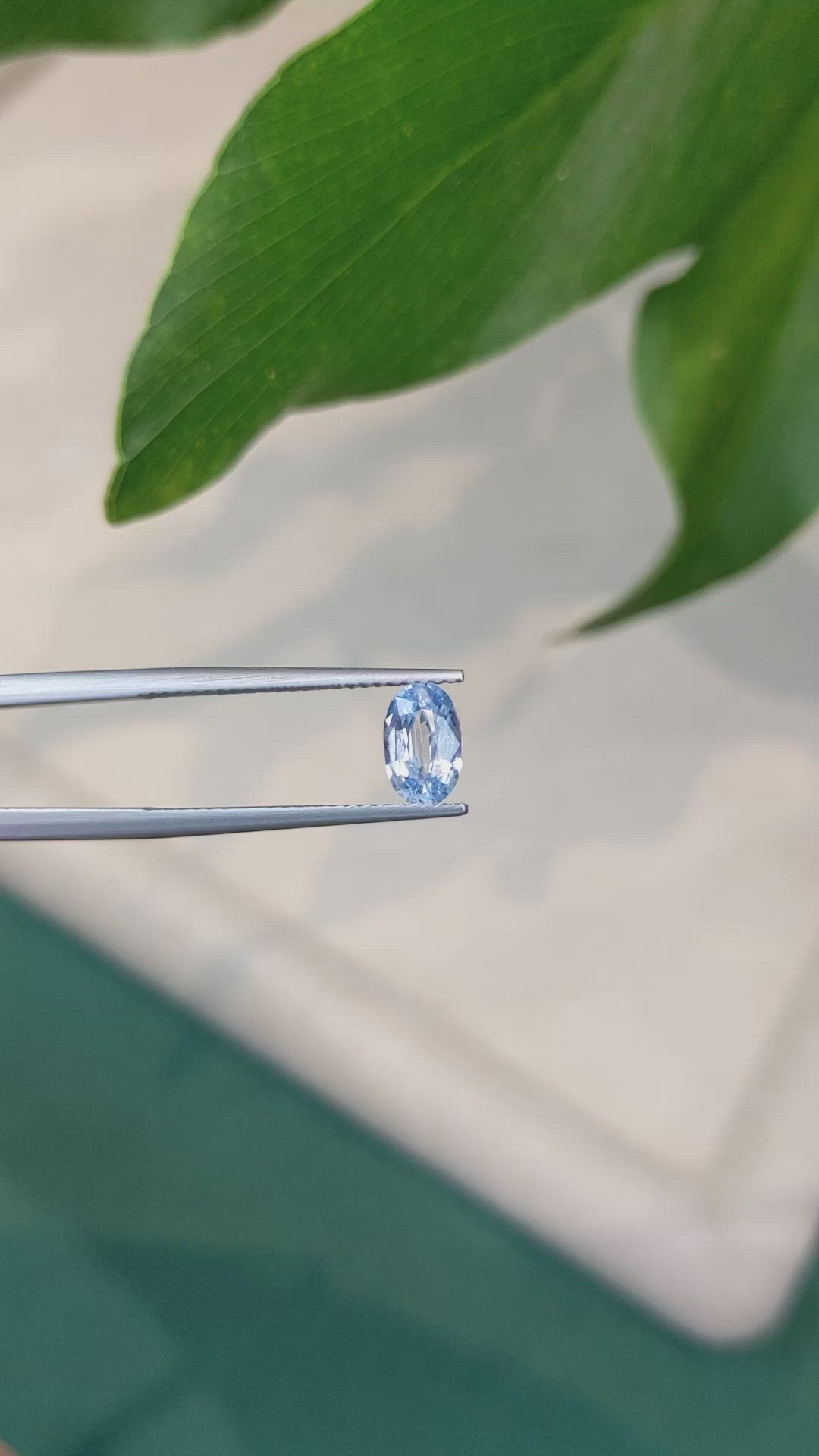 1.07 Ct. Blue Sapphire from Ceylon (Sri Lanka) Size Video