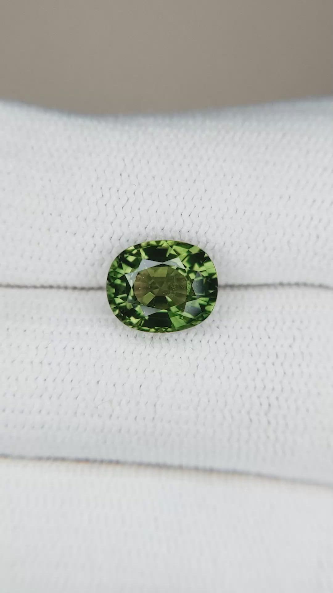 2.66 Ct. Green Sapphire from Thailand Size Video