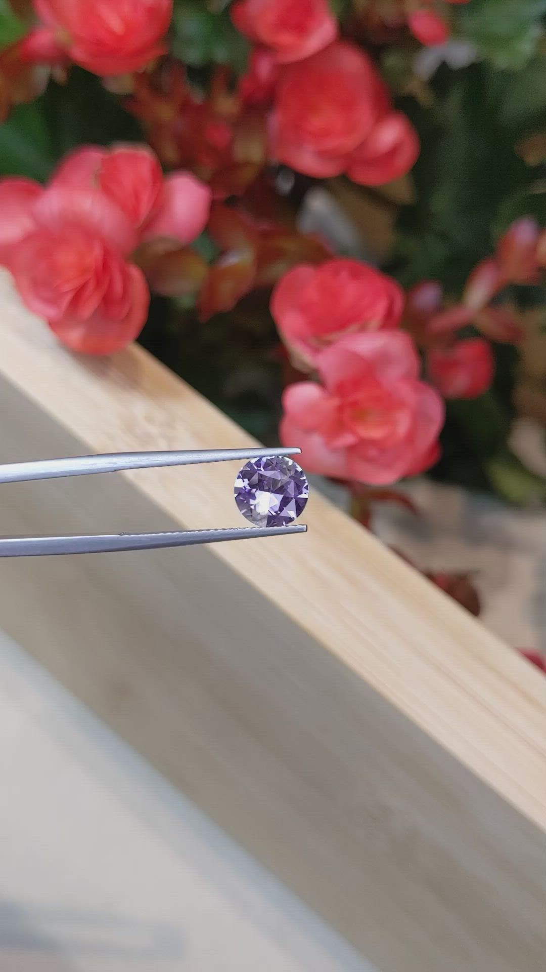 2.00 Ct. Violet Sapphire from Ceylon (Sri Lanka) Size Video