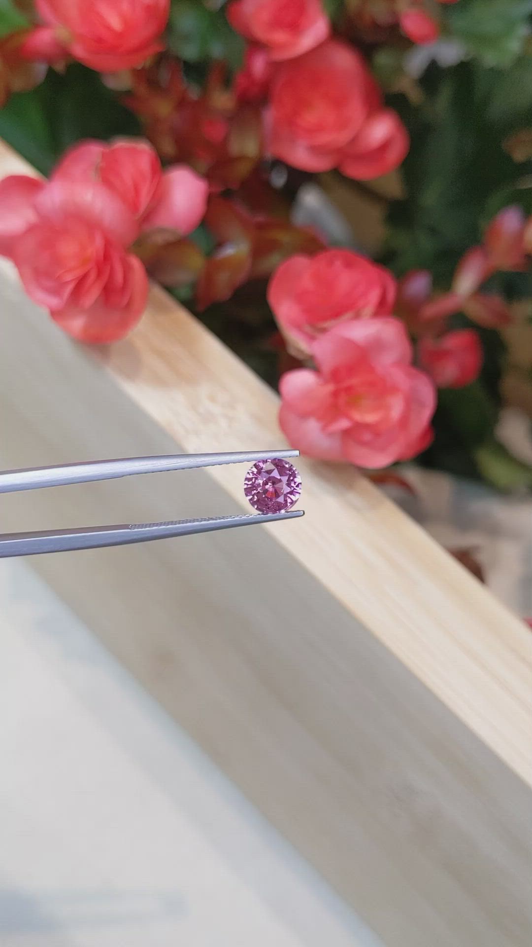 1.54 Ct. Pink Sapphire from Ceylon (Sri Lanka) Size Video
