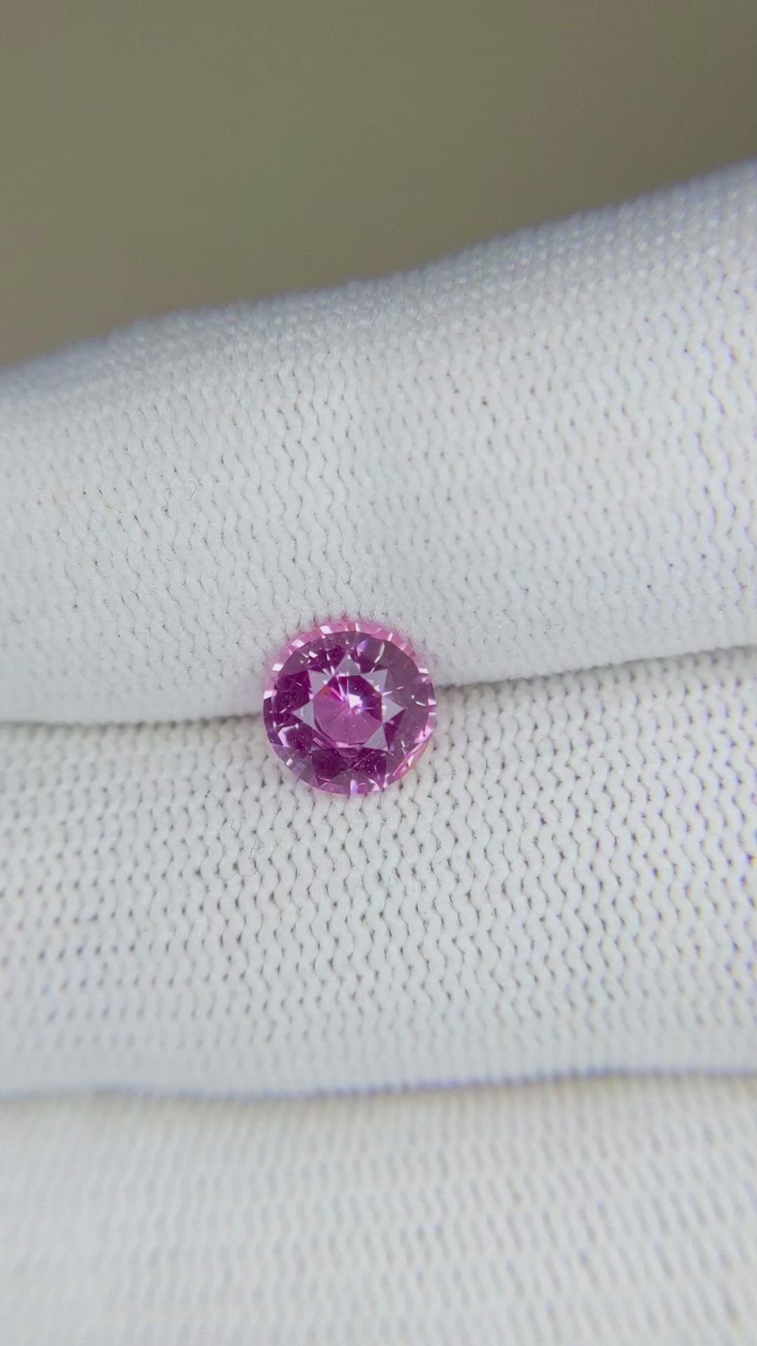 1.54 Ct. Pink Sapphire from Ceylon (Sri Lanka) Size Video