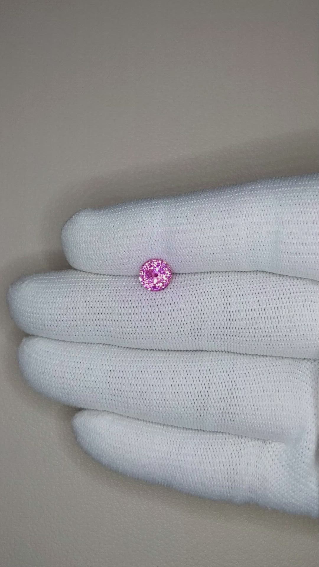 1.54 Ct. Pink Sapphire from Ceylon (Sri Lanka) Size Video