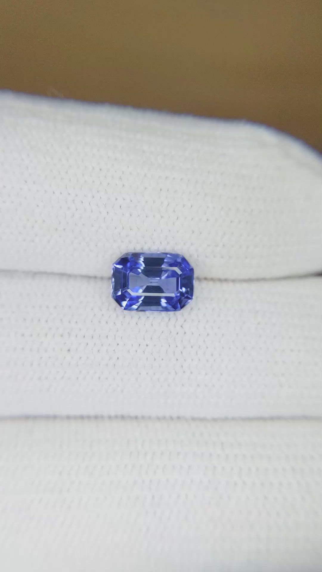 1.53 Ct. Blue Sapphire from Ceylon (Sri Lanka) Size Video