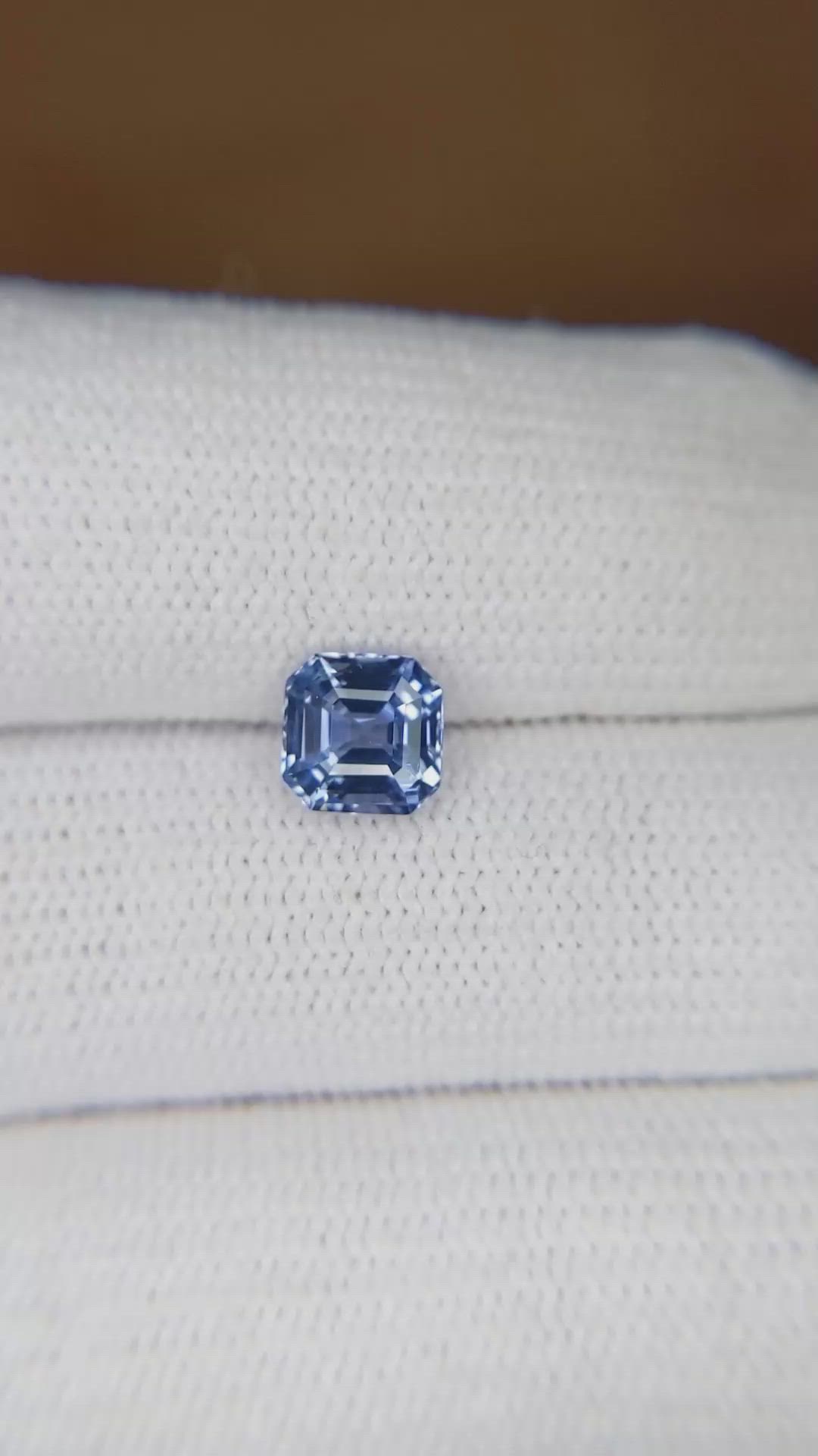 1.33 Ct. Blue Sapphire from Ceylon (Sri Lanka) Size Video