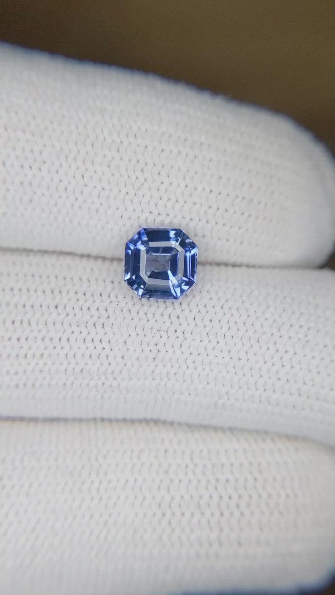 1.50 Ct. Blue Sapphire from Ceylon (Sri Lanka) Size Video