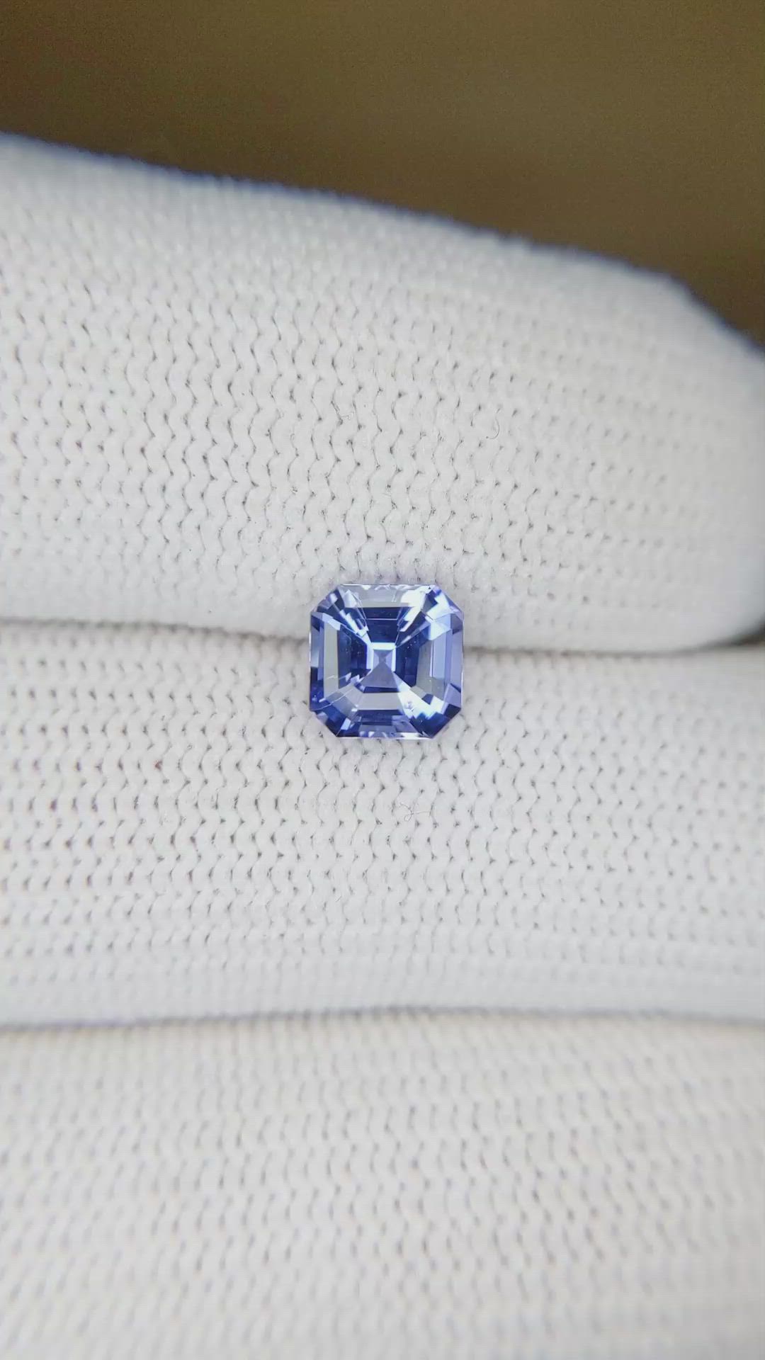 1.24 Ct. Blue Sapphire from Ceylon (Sri Lanka) Size Video
