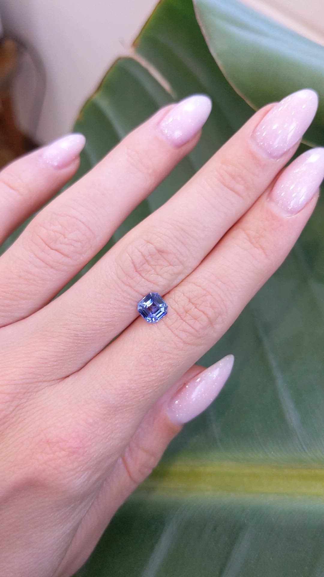 1.12 Ct. Blue Sapphire from Ceylon (Sri Lanka) Size Video
