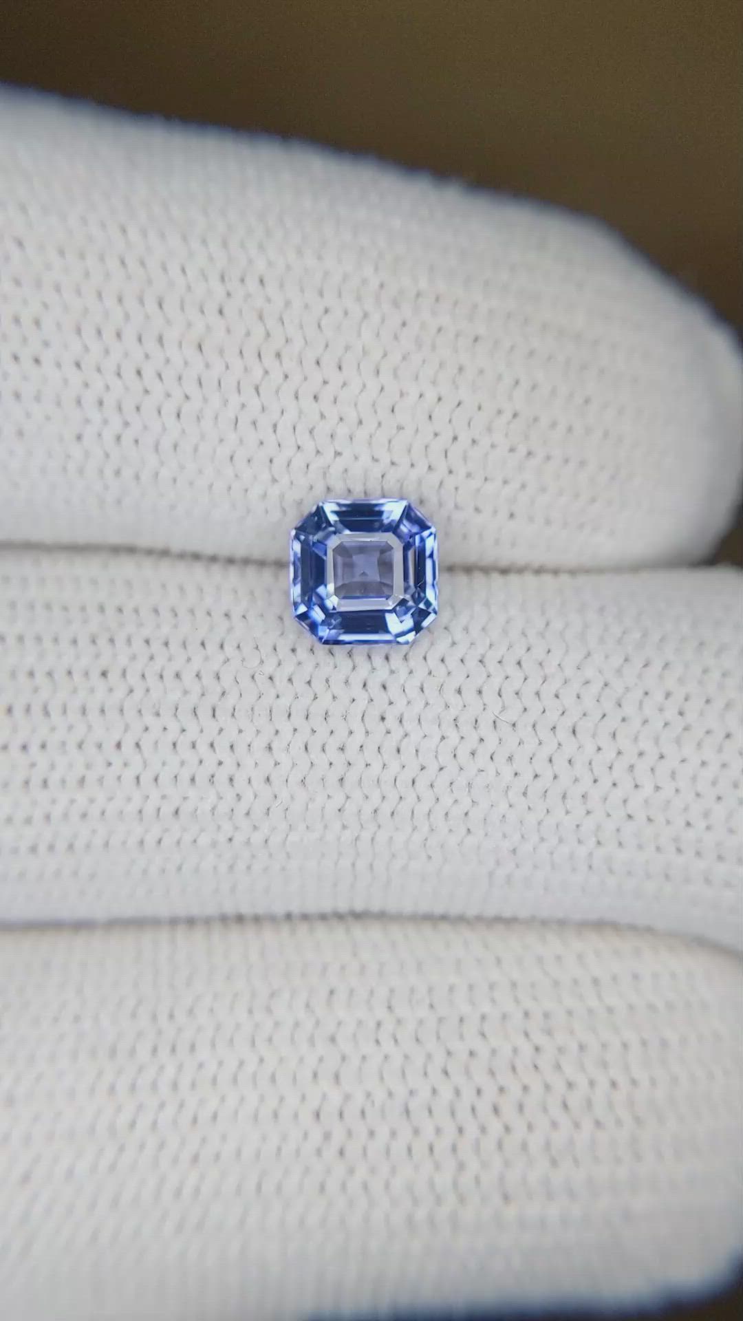 1.28 Ct. Blue Sapphire from Ceylon (Sri Lanka) Size Video