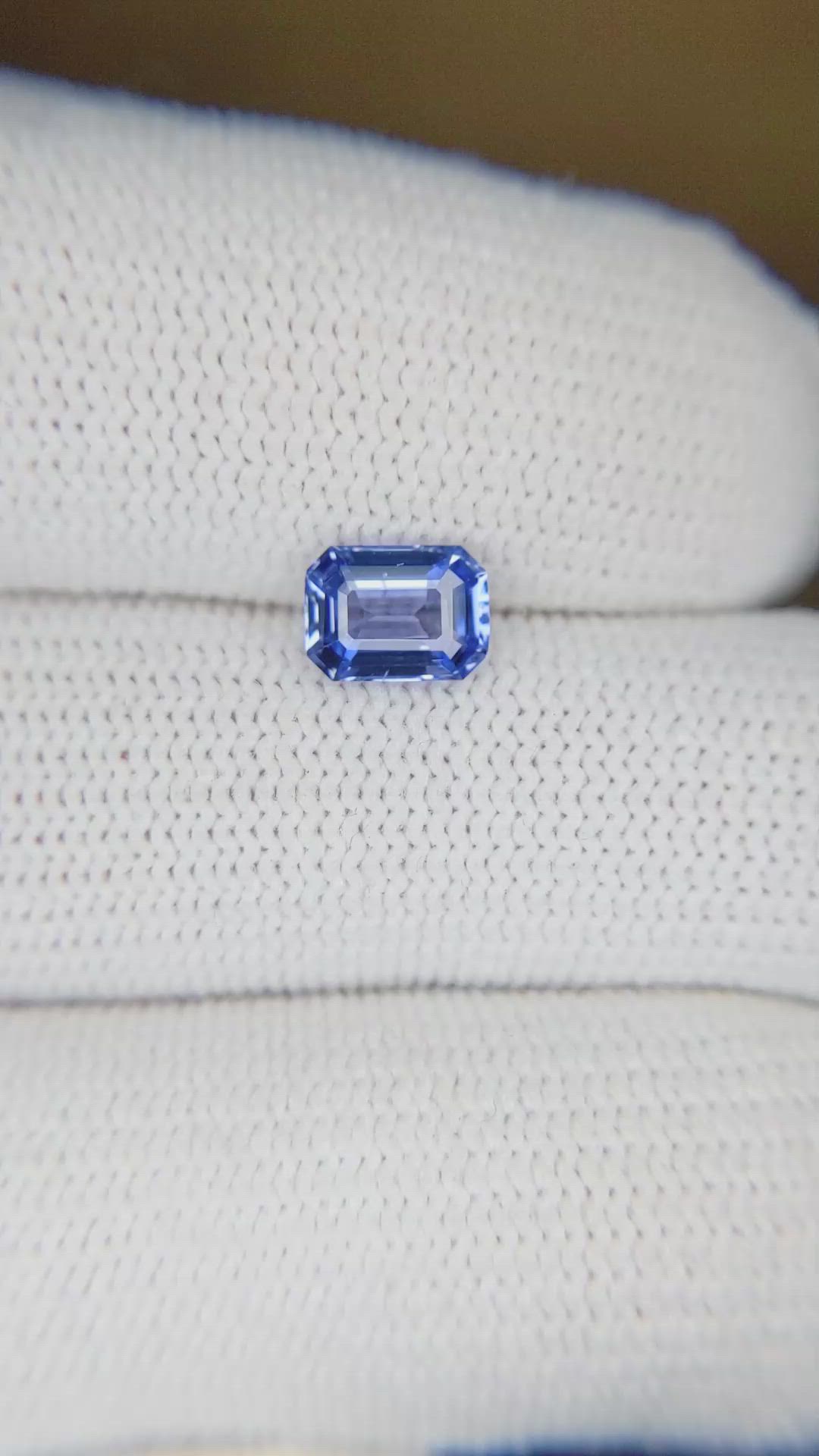 1.12 Ct. Blue Sapphire from Ceylon (Sri Lanka) Size Video
