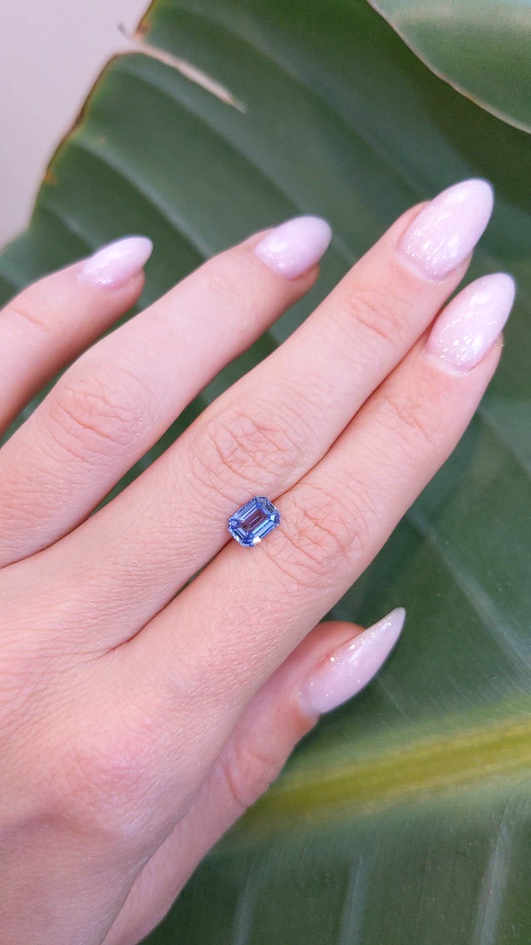 1.12 Ct. Blue Sapphire from Ceylon (Sri Lanka) Size Video