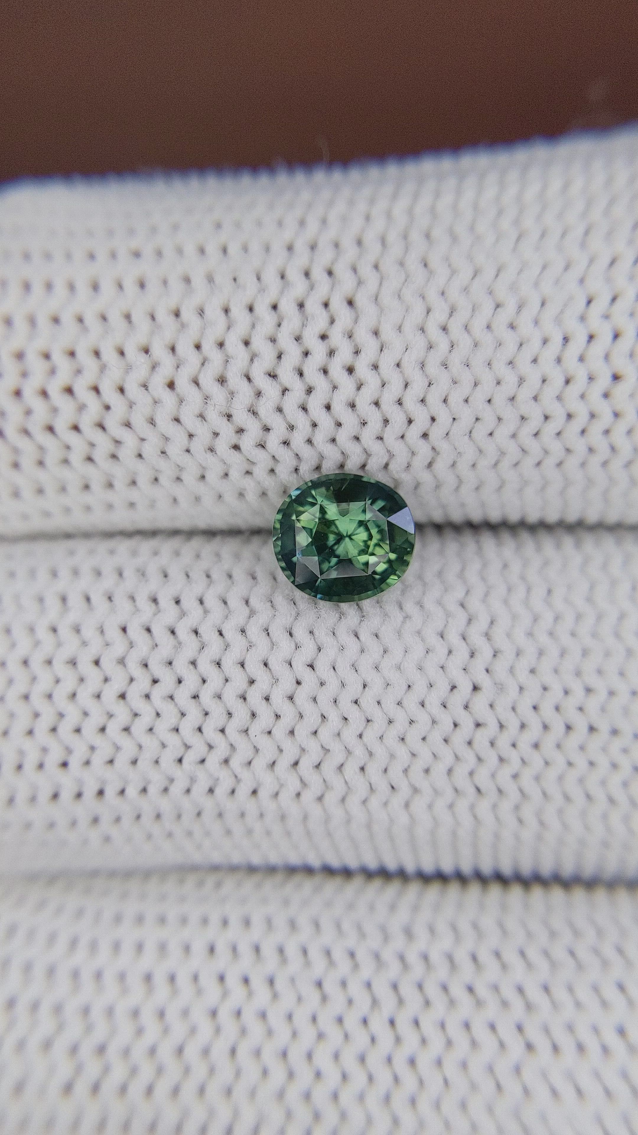 1.29 Ct. Green Sapphire from Madagascar Size Video