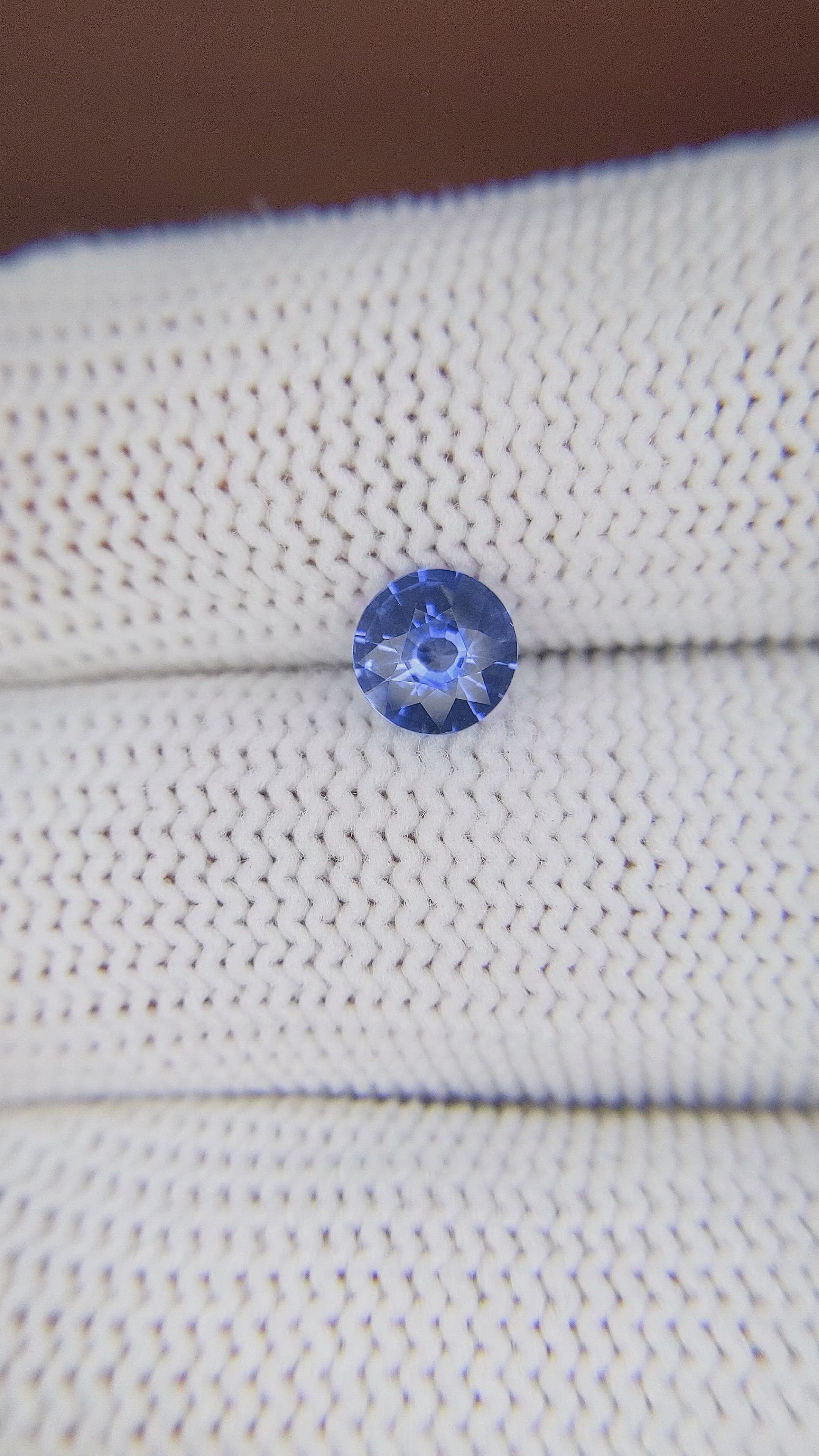 0.83 Ct. Blue Sapphire from Ceylon (Sri Lanka) Size Video