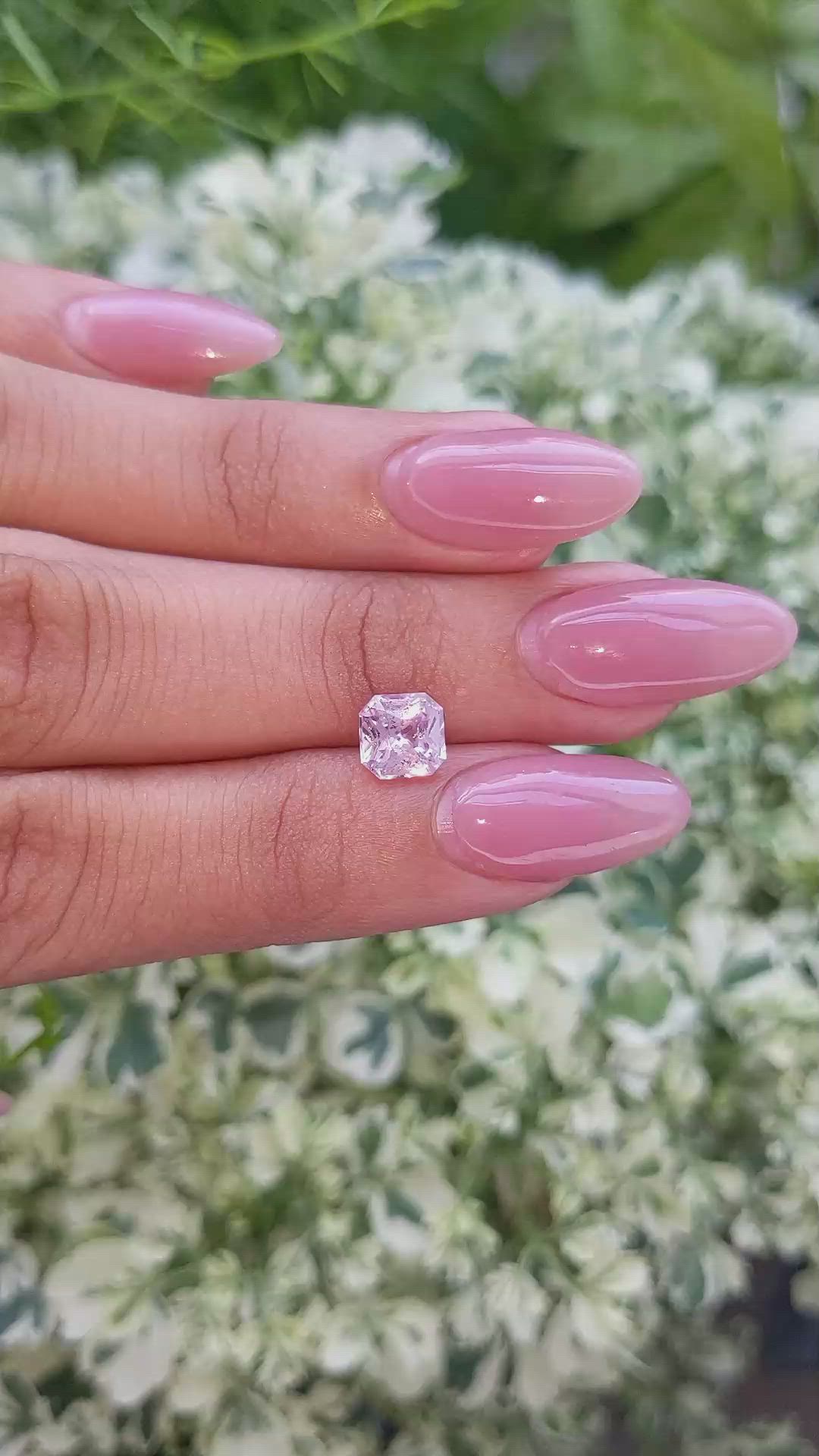 1.67 Ct. Pink Sapphire from Madagascar Size Video