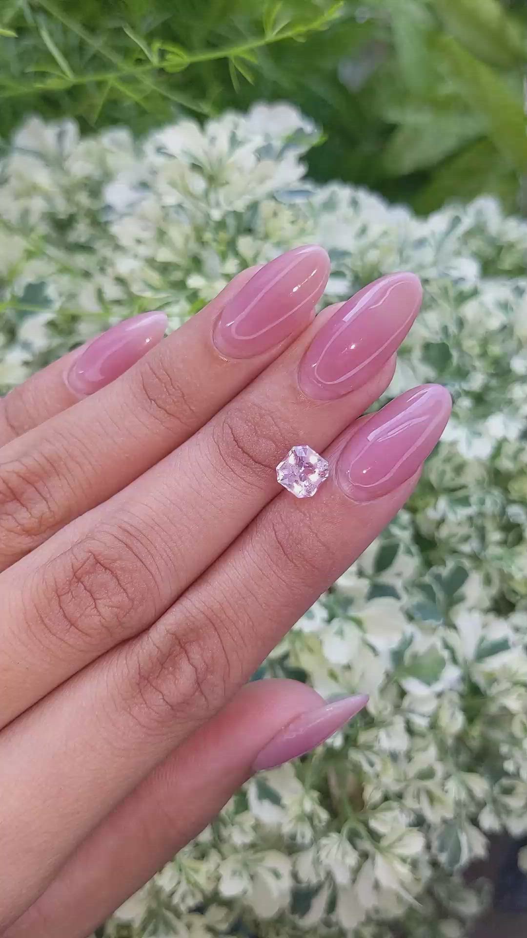1.67 Ct. Pink Sapphire from Madagascar Size Video