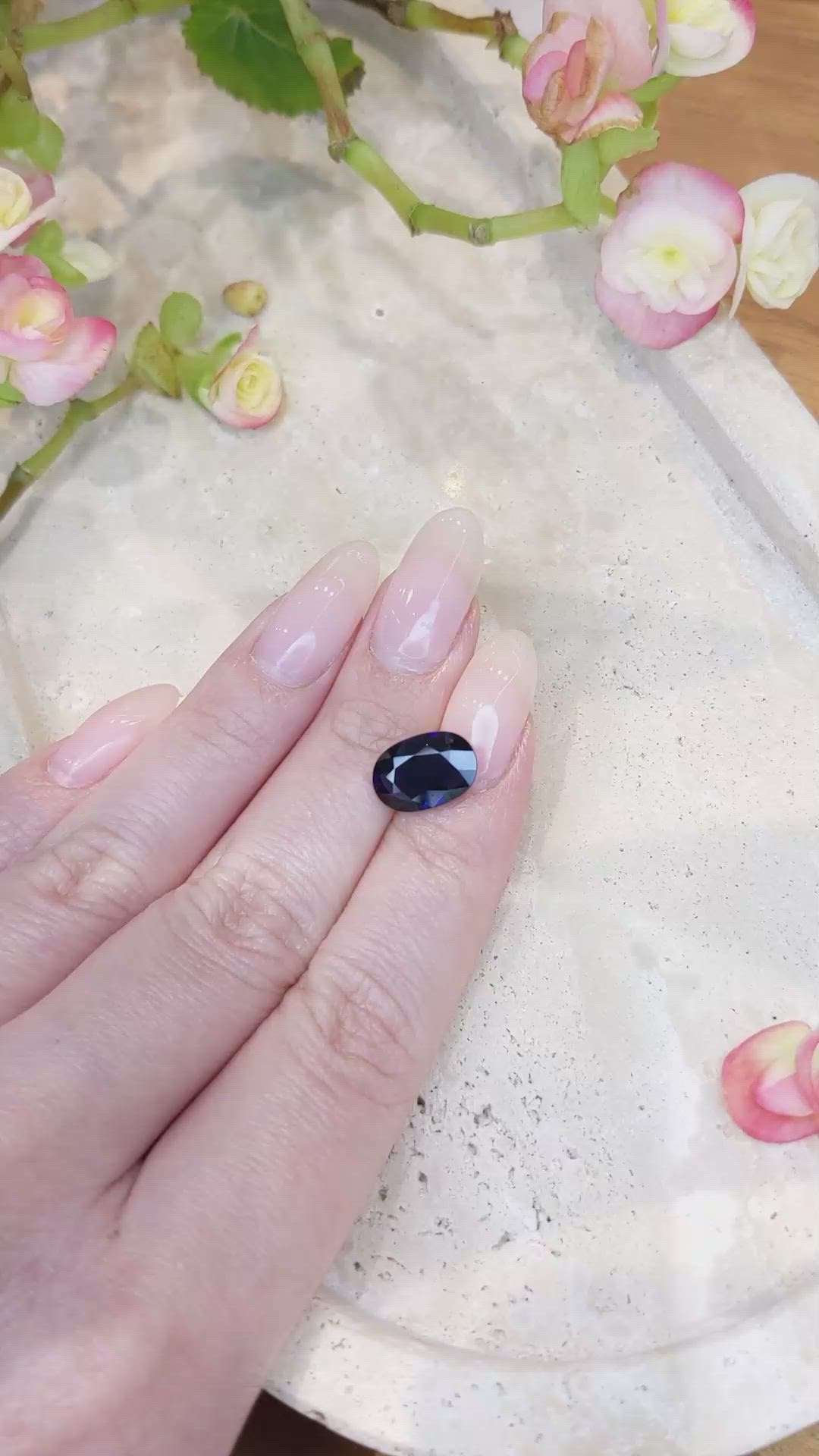 4.02 Ct. Blue Sapphire from Nigeria Size Video