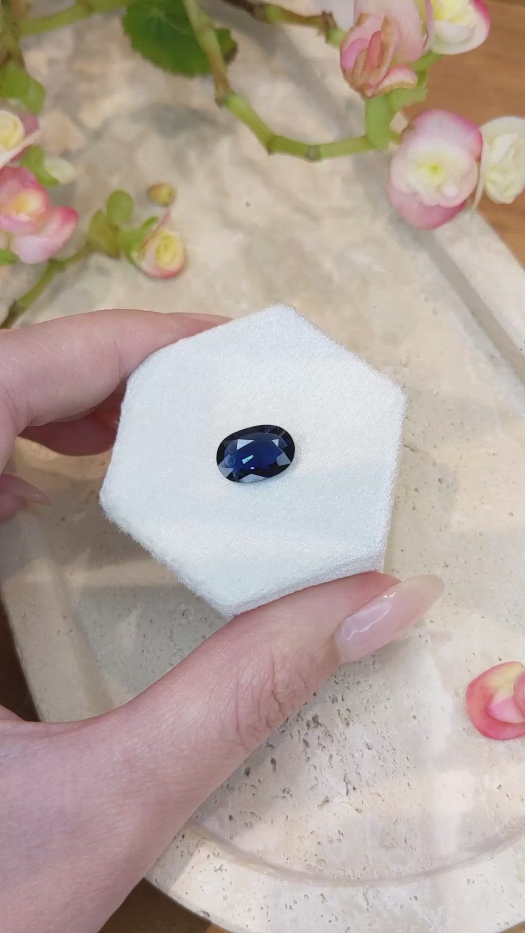 4.02 Ct. Blue Sapphire from Nigeria Size Video