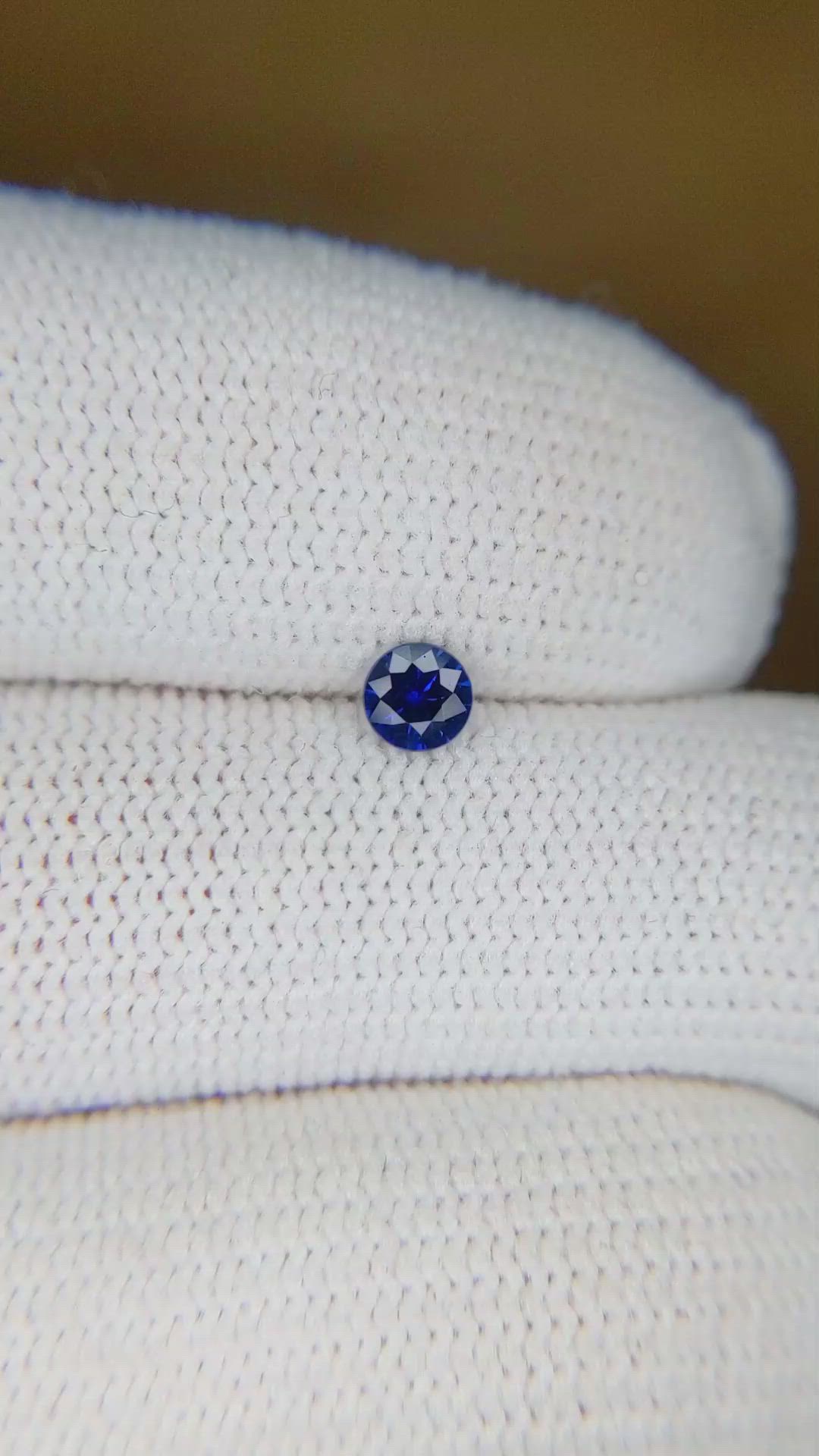 0.28 Ct. Blue Sapphire from Ceylon (Sri Lanka) Size Video