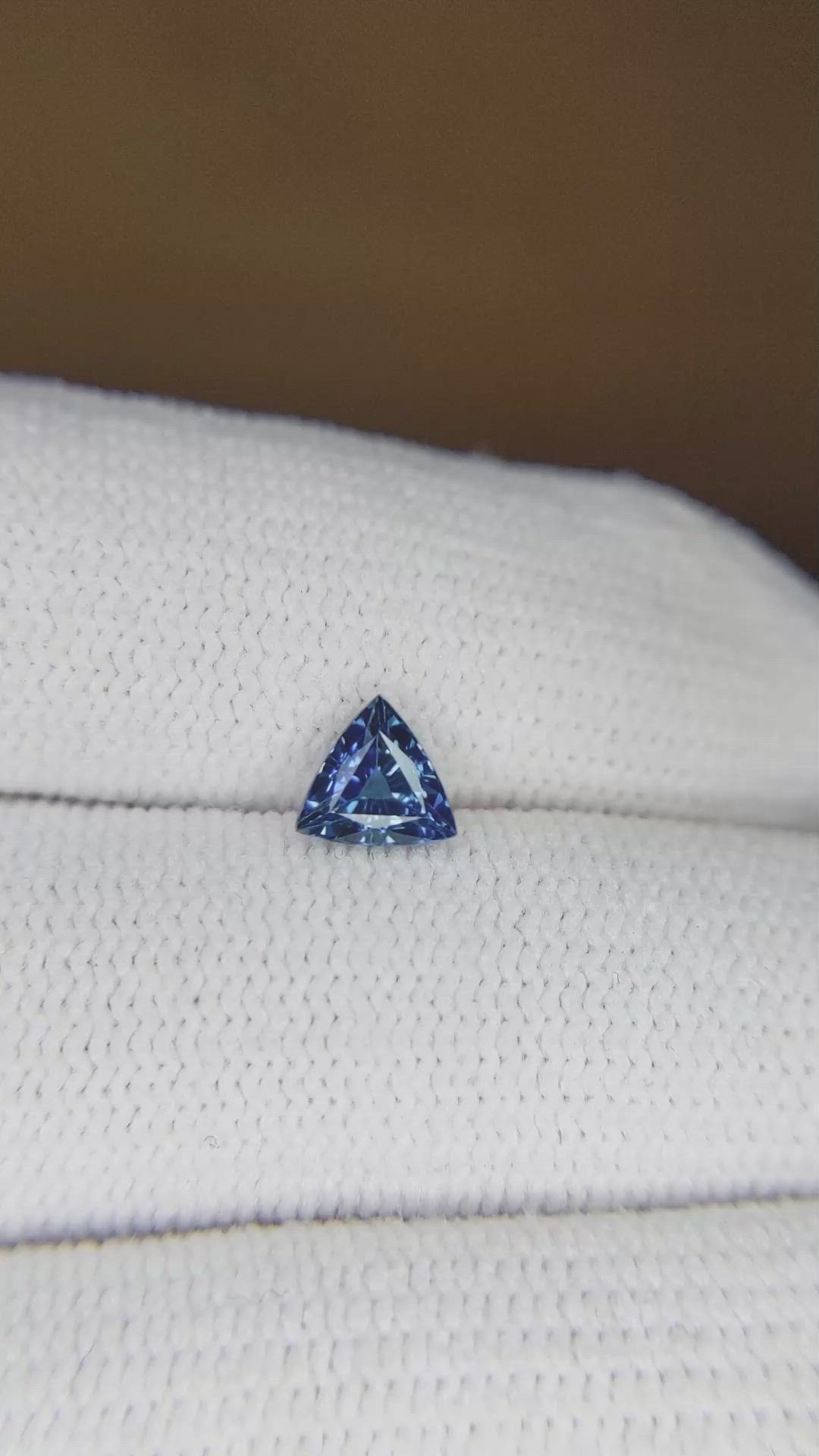 0.66 Ct. Blue Sapphire from Ceylon (Sri Lanka) Size Video