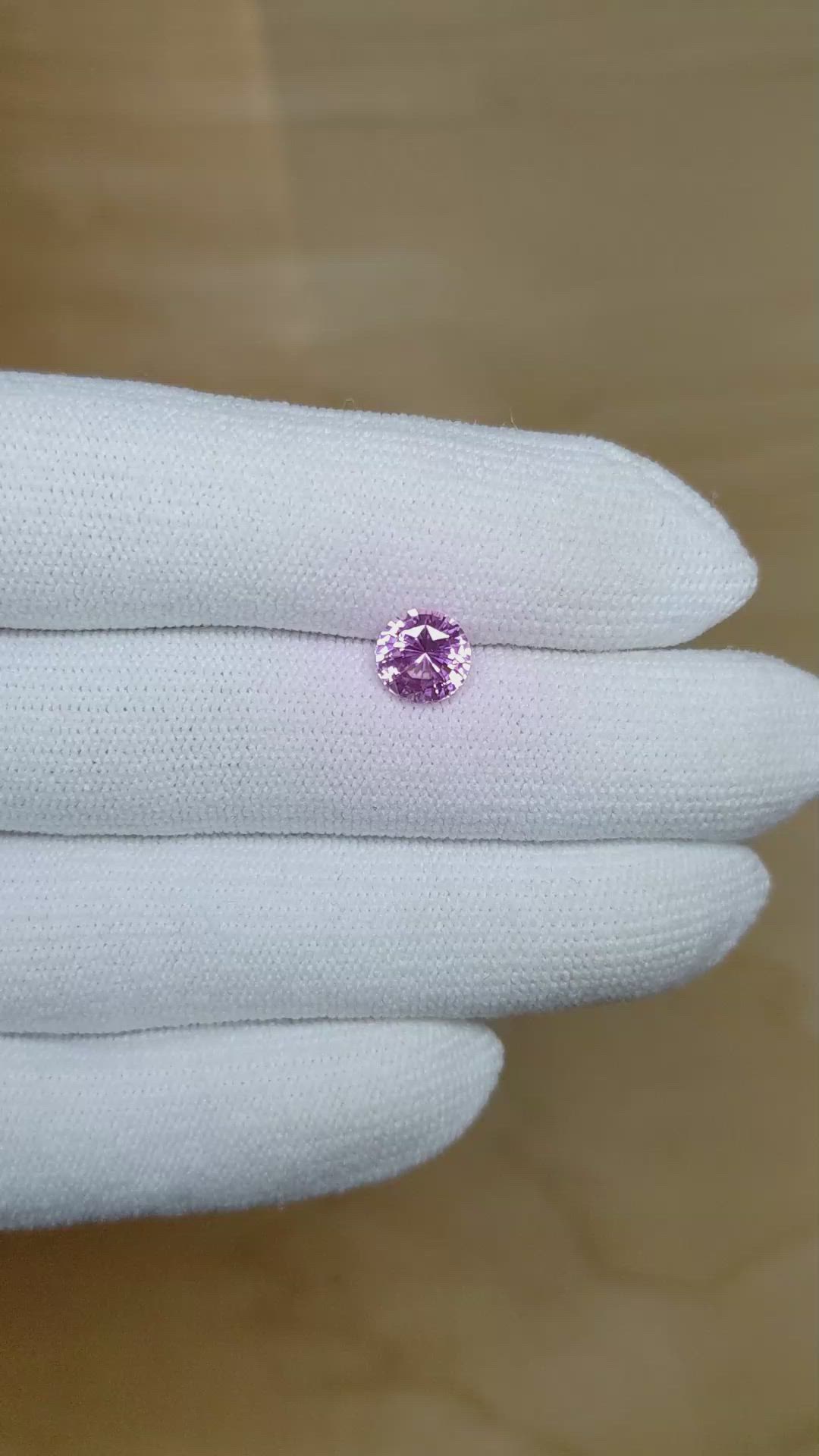 1.79 Ct. Pink Sapphire from Ceylon (Sri Lanka) Size Video
