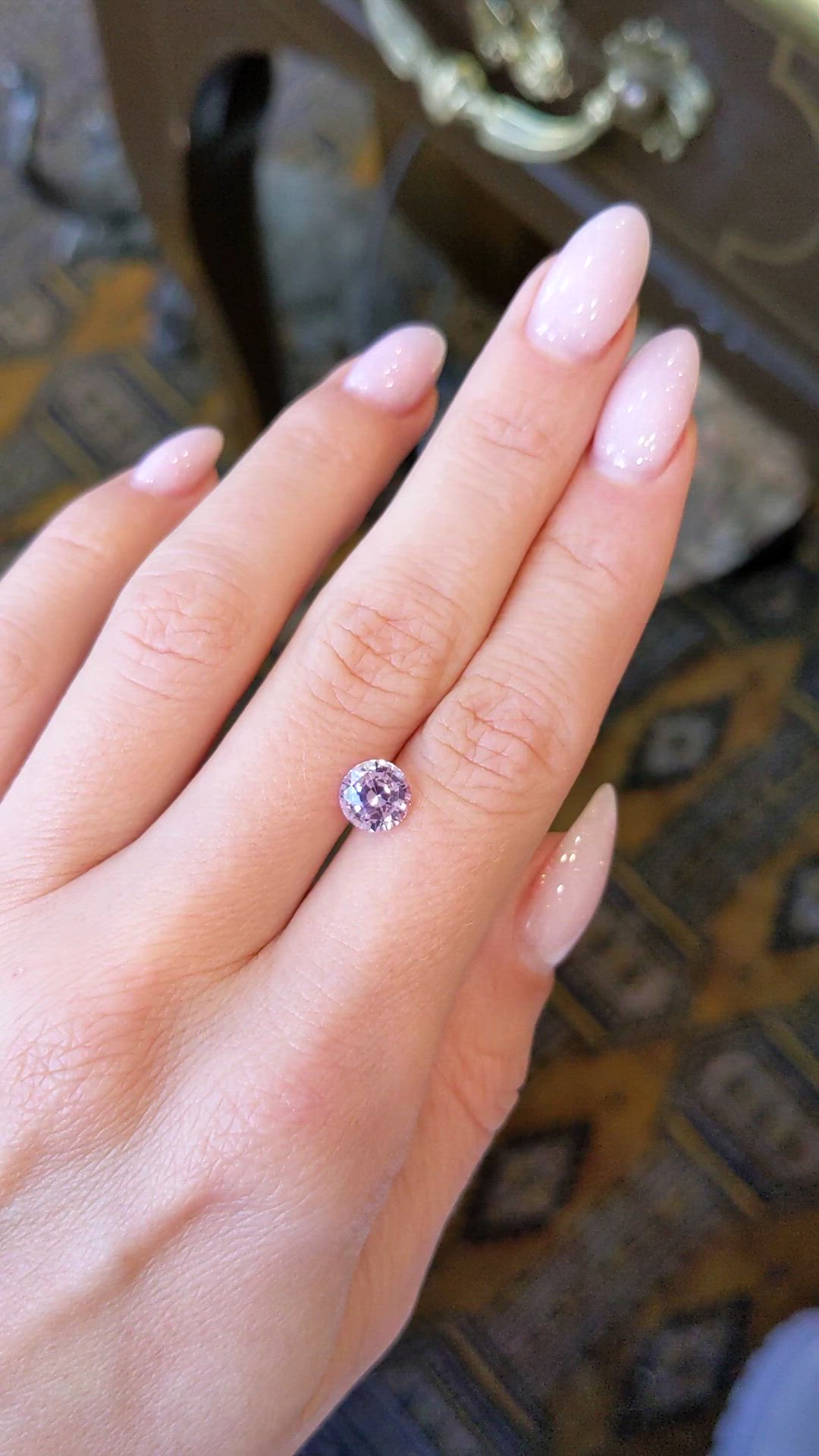 1.79 Ct. Pink Sapphire from Ceylon (Sri Lanka) Size Video