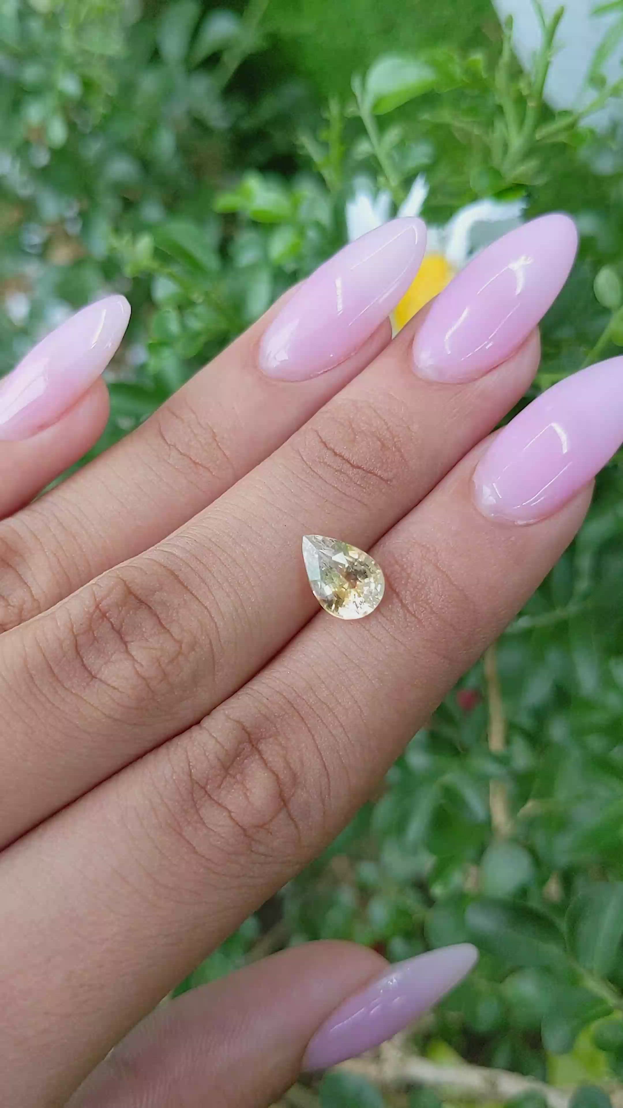 2.12 Ct. Bi Color Sapphire from Madagascar Size Video