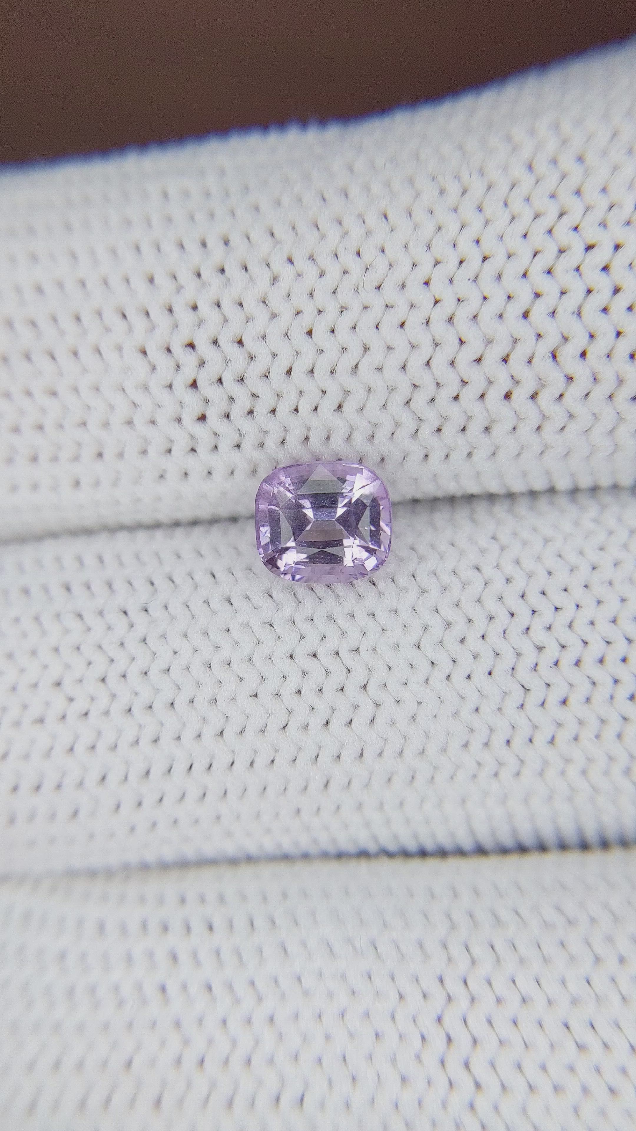 1.24 Ct. Purple Sapphire from Madagascar Size Video